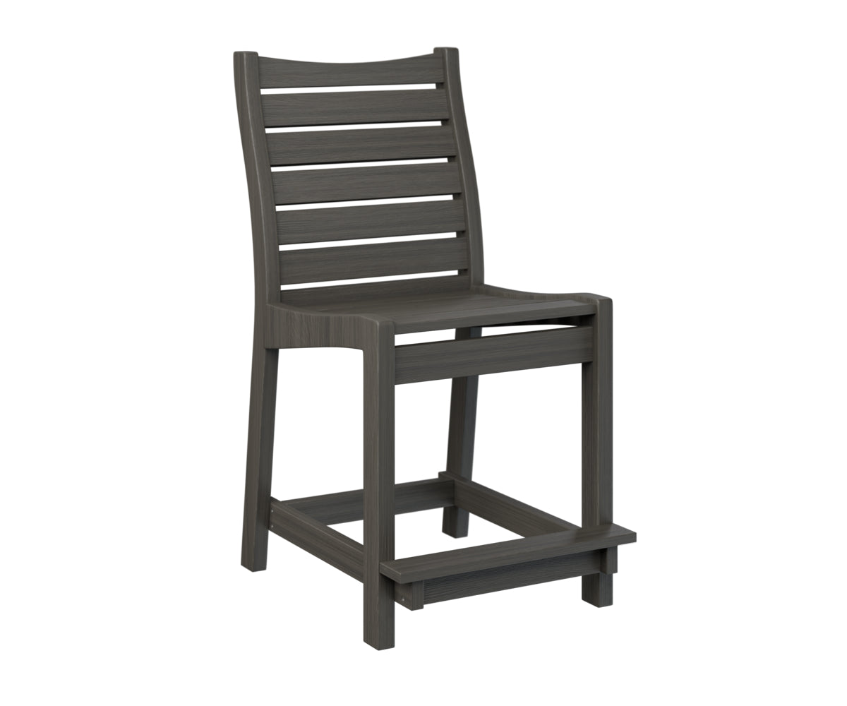 Berlin Gardens Bristol Counter Chair - Stylish Bar Stool for Kitchen Island, Breakfast Nook & Outdoor Dining - Adjustable Height & Comfortable Seating