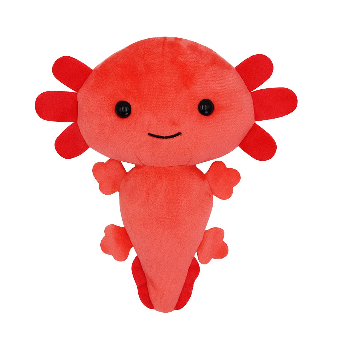Cute Kawaii Axolotl Plush Toy - Soft Stuffed Animal Plushie 7.9 Inch (Red) | Perfect Gift for Kids, Birthday Party Favors & Anime Lovers