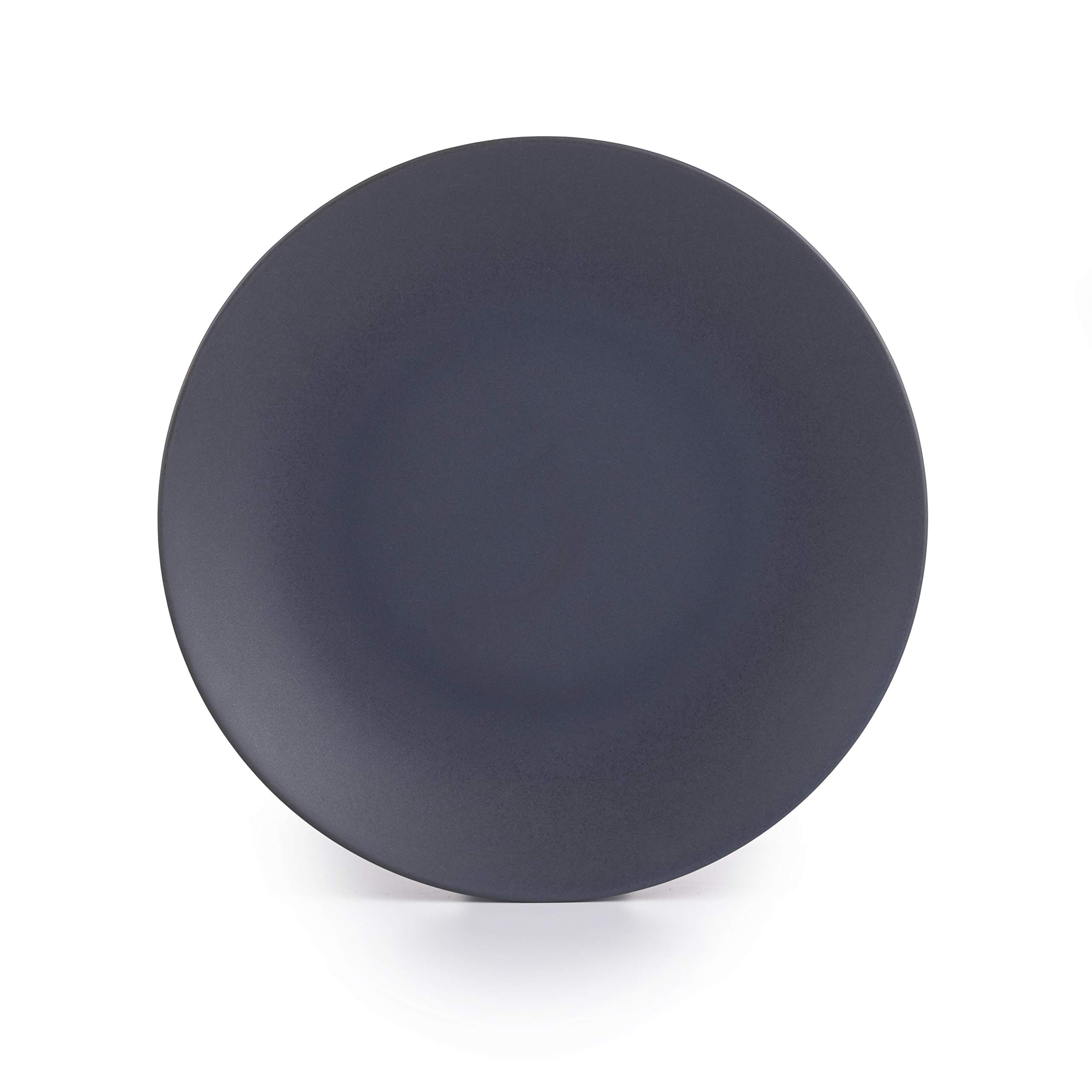 Premium Granite Stoneware Dinner Plates Set of 4 - 10.6 Inch Black Stone Dinnerware for Restaurants, Weddings & Elegant Dining - Durable & Stylish Stone Plates for Everyday Use & Special Occasions