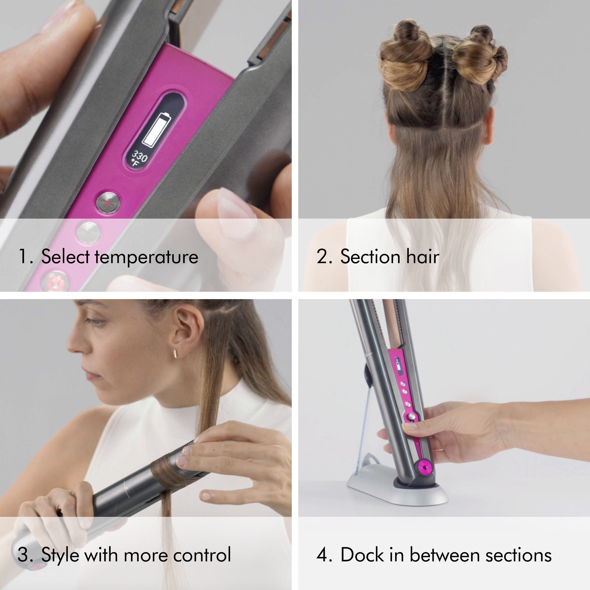 Dyson Corrale™ Hair Straightener - Cordless Flat Iron for Frizz-Free, Smooth Hair - Perfect for Travel, Home & Salon Use
