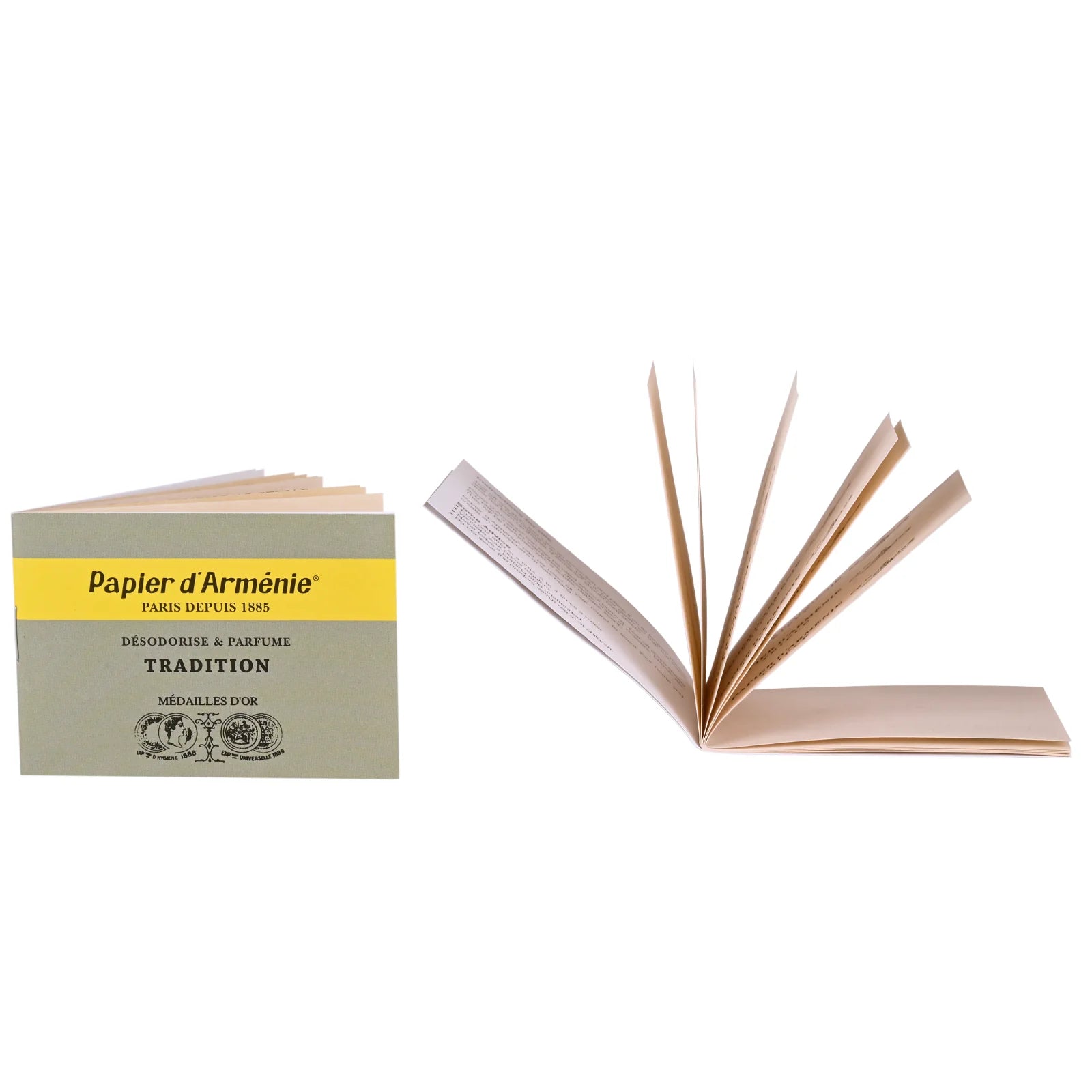 Vintage Tradition 6-Piece Scented Paper Booklet Set by Papier d'Armenie - Perfect for Home Fragrance, Meditation & Gift Giving