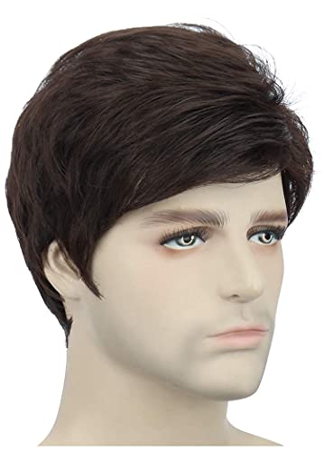 Rukaiyah Full Head Real Human Hair Wig for Men & Boys - Black Washable Heat Resistant Wig with Adjustable Hooks | Perfect for Cosplay, Daily Wear & Hair Loss Solutions