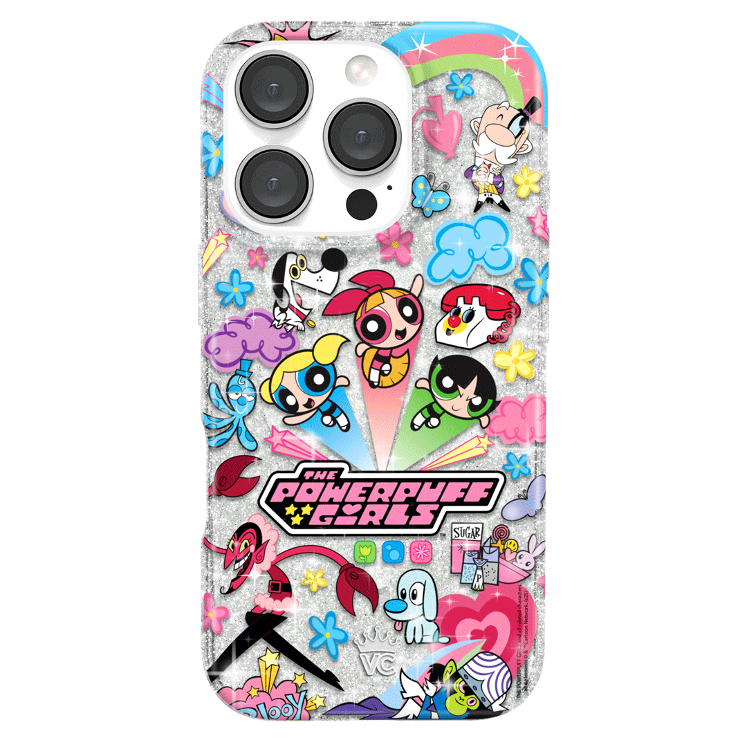 The Powerpuff Girls Girl Power iPhone Case - Cute Cartoon Character Phone Cover for iPhone 13/12/11/X/8/7 - Perfect for Fans, Kids, and Gift Giving - Durable Protection for School, Work, and Everyday Use