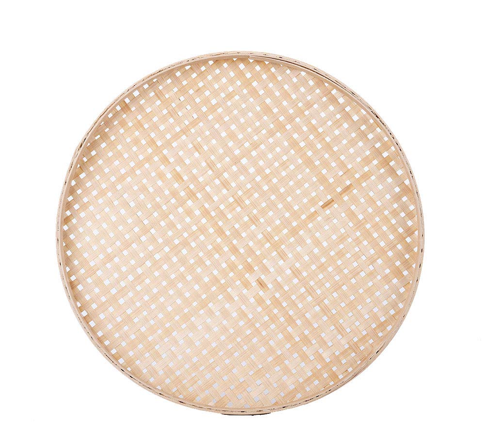 Bulk Handwoven Wicker Round Fruit Basket - 18cm/7