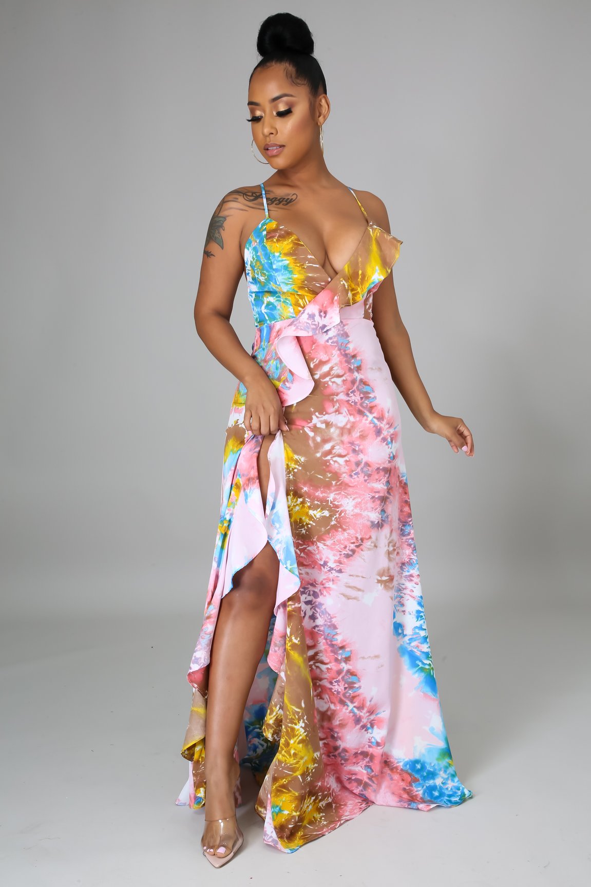 Bali Resort Dress for Women - Flowy Summer Maxi Dress with Pockets, Boho Beach Cover Up, Tropical Vacation Outfit - Perfect for Beach, Pool, and Resort Wear