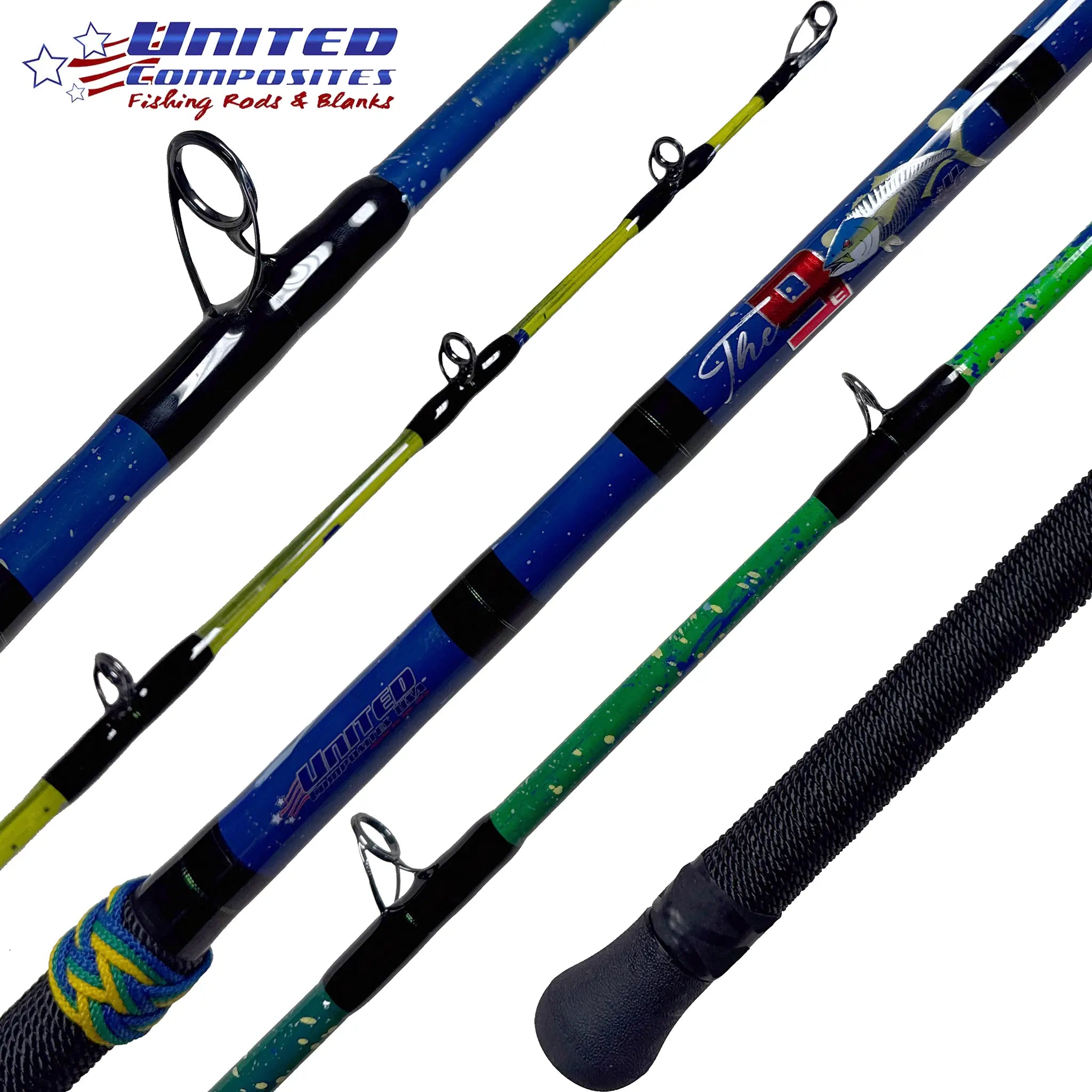 United Composites RGP 9E Mahi Surface Iron Fishing Rods - Premium Saltwater Casting Rod for Mahi Mahi, Tuna & Offshore Fishing | Perfect for Deep Sea Angling & Boat Fishing Adventures