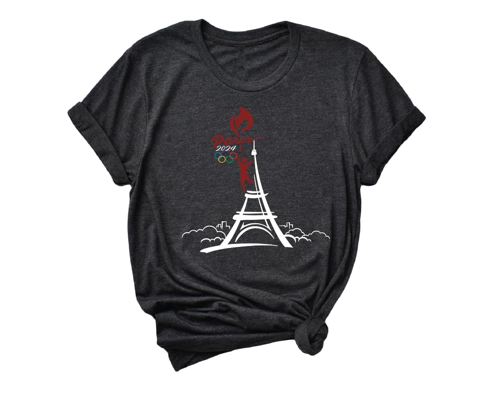 2024 Paris Olympics T-Shirt - Official Inspired Design, France Olympic Games Souvenir & Travel Gift - Perfect for Fans, Athletes & Sports Enthusiasts