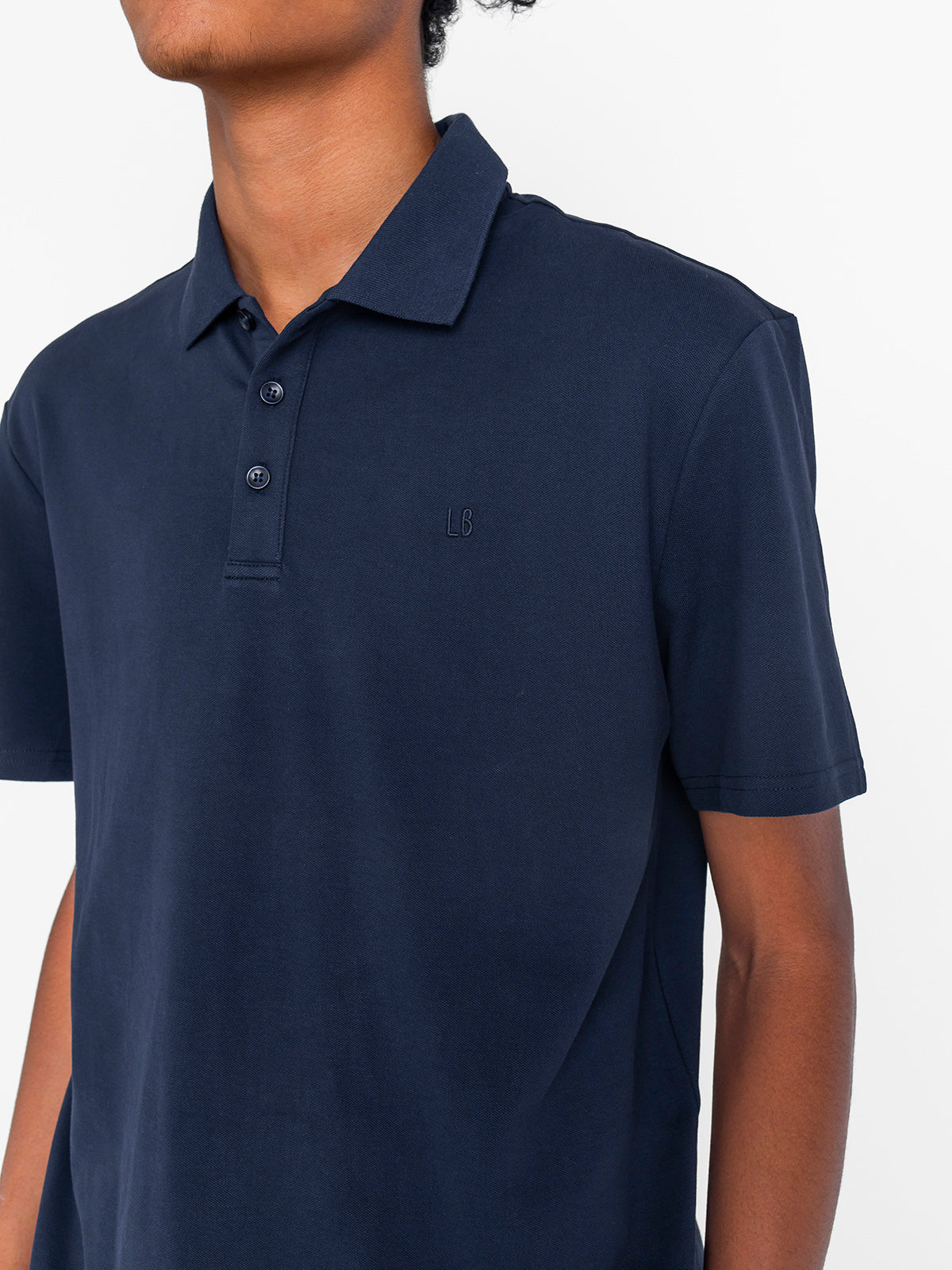 Premium Men's Classic Fit Polo Shirt - Soft Cotton, Breathable & Comfortable - Navy Blue - Casual Office Wear, Golf Outfits & Weekend Style
