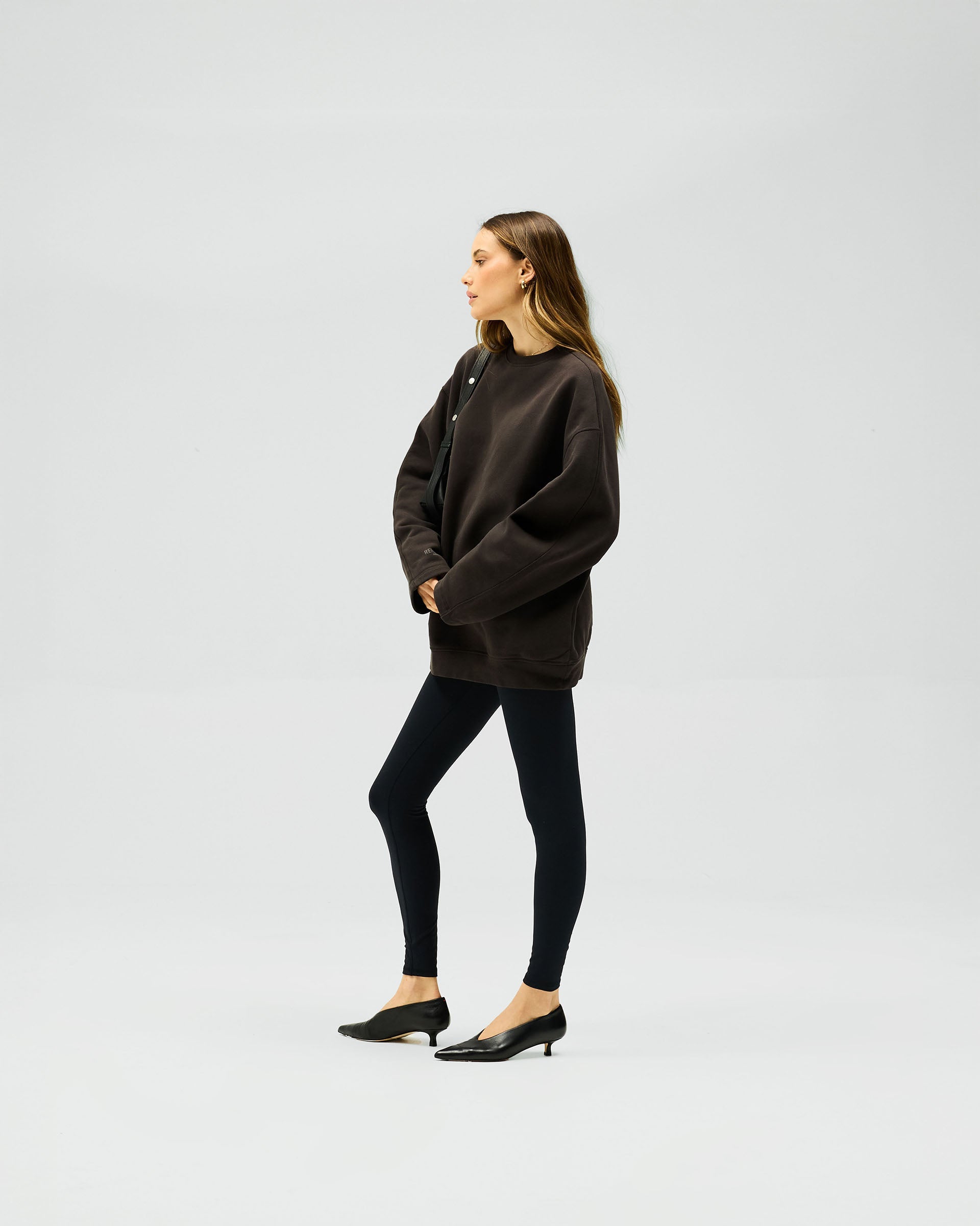 Owners Club Relaxed Fit Sweater for Women & Men - Soft & Cozy Pullover, Black Coffee Color - Perfect for Casual Wear, Lounge & Fall Outfits