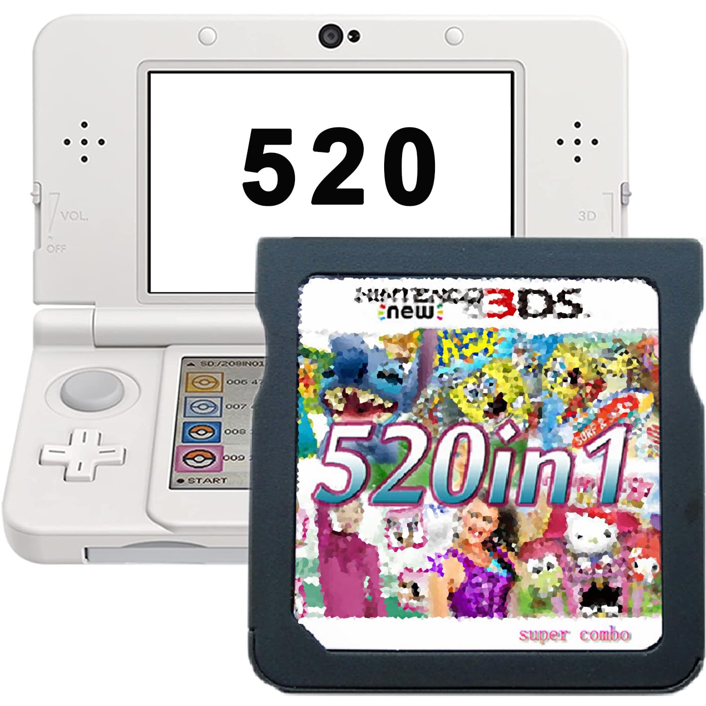 Looyat 520-in-1 Game Card - Super Combo Game Cartridge for Nintendo Switch, PS4, Xbox & More | Ultimate Gaming Variety for Parties, Travel & Family Fun