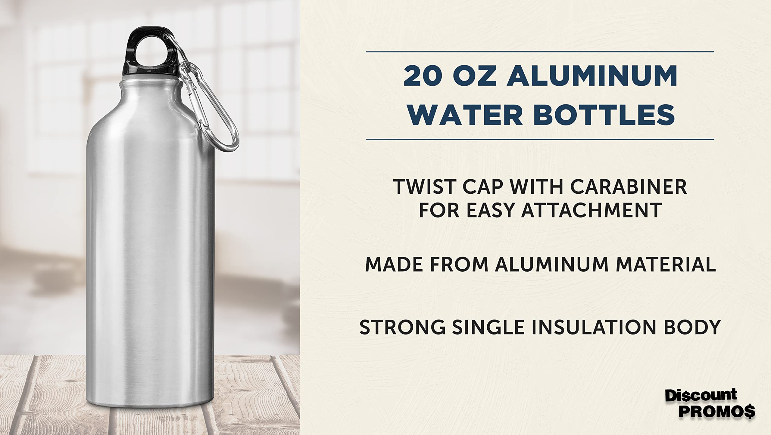 20 oz Aluminum Water Bottles Set of 10 - Bulk Pack Insulated Reusable Sports Bottles for Gym, Hiking, Camping & Outdoor Activities - BPA Free Silver Water Bottles - Perfect for Workouts, Travel & Daily Hydration
