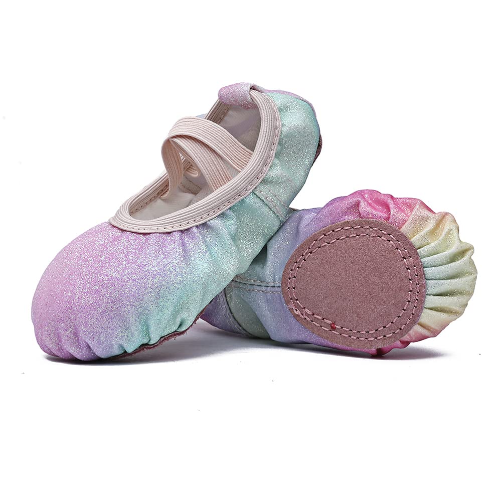 MSMAX Ballet Shoes for Girls - Comfortable Wedding & Party Dance Flats (Toddler/Little Kid/Big Kid) - Perfect for Ballet Class, Recitals & Special Occasions