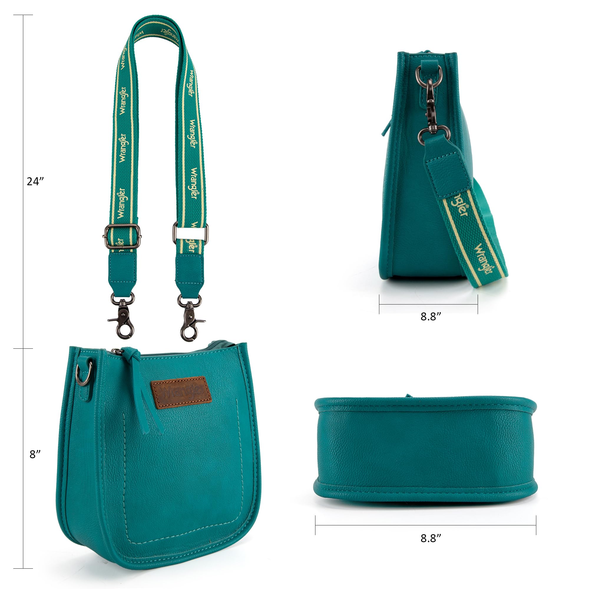 Wrangler Small Crossbody Bags for Women - Cute Mini Shoulder Purse Handbag - Perfect for Travel, Shopping & Everyday Use