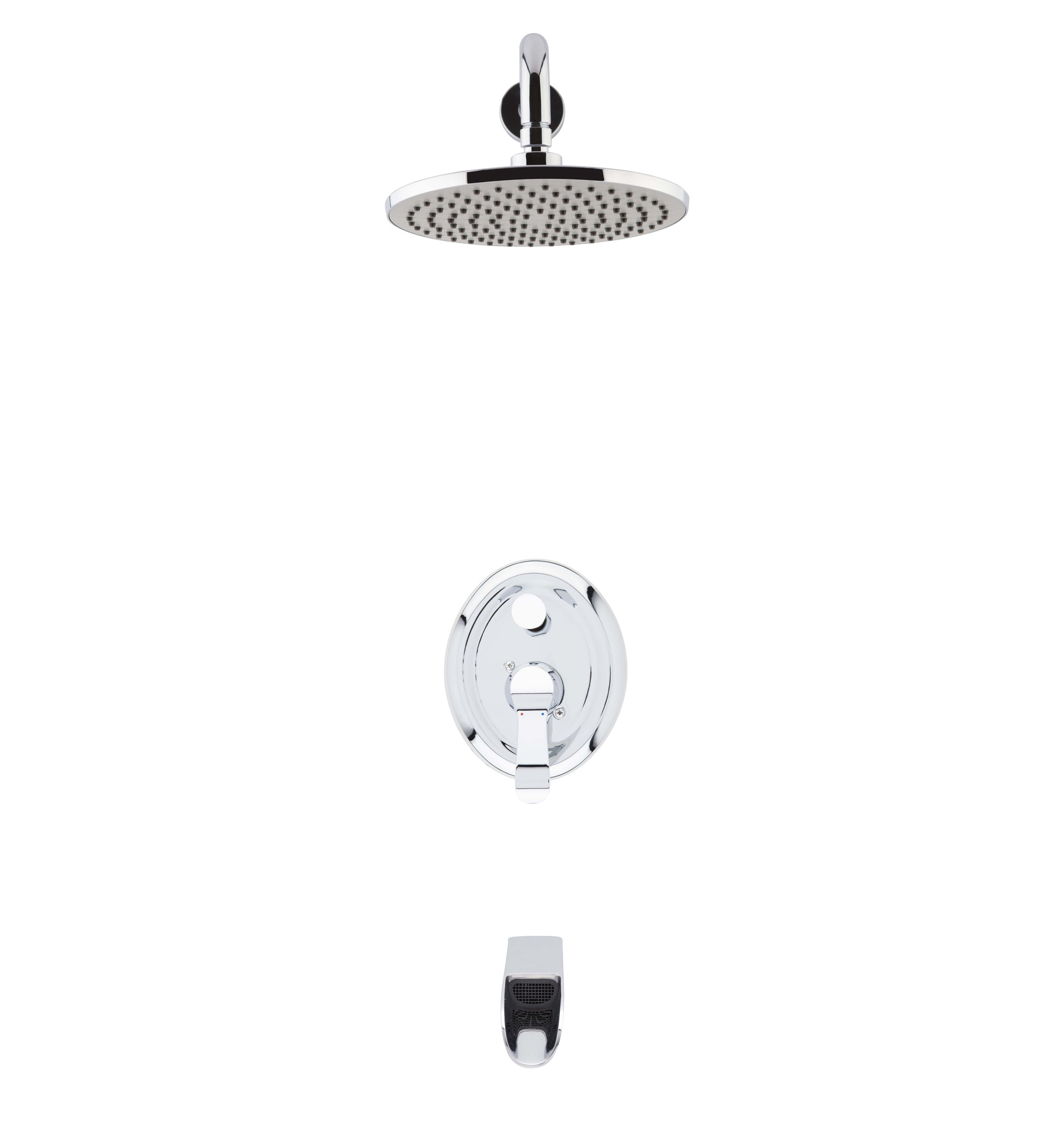 Eleganzia Series Chrome Bathroom Faucet - Modern Shower Faucet with High Polish Finish for Bathroom & Powder Room Renovation | Perfect for Spa-Like Showers and Daily Use