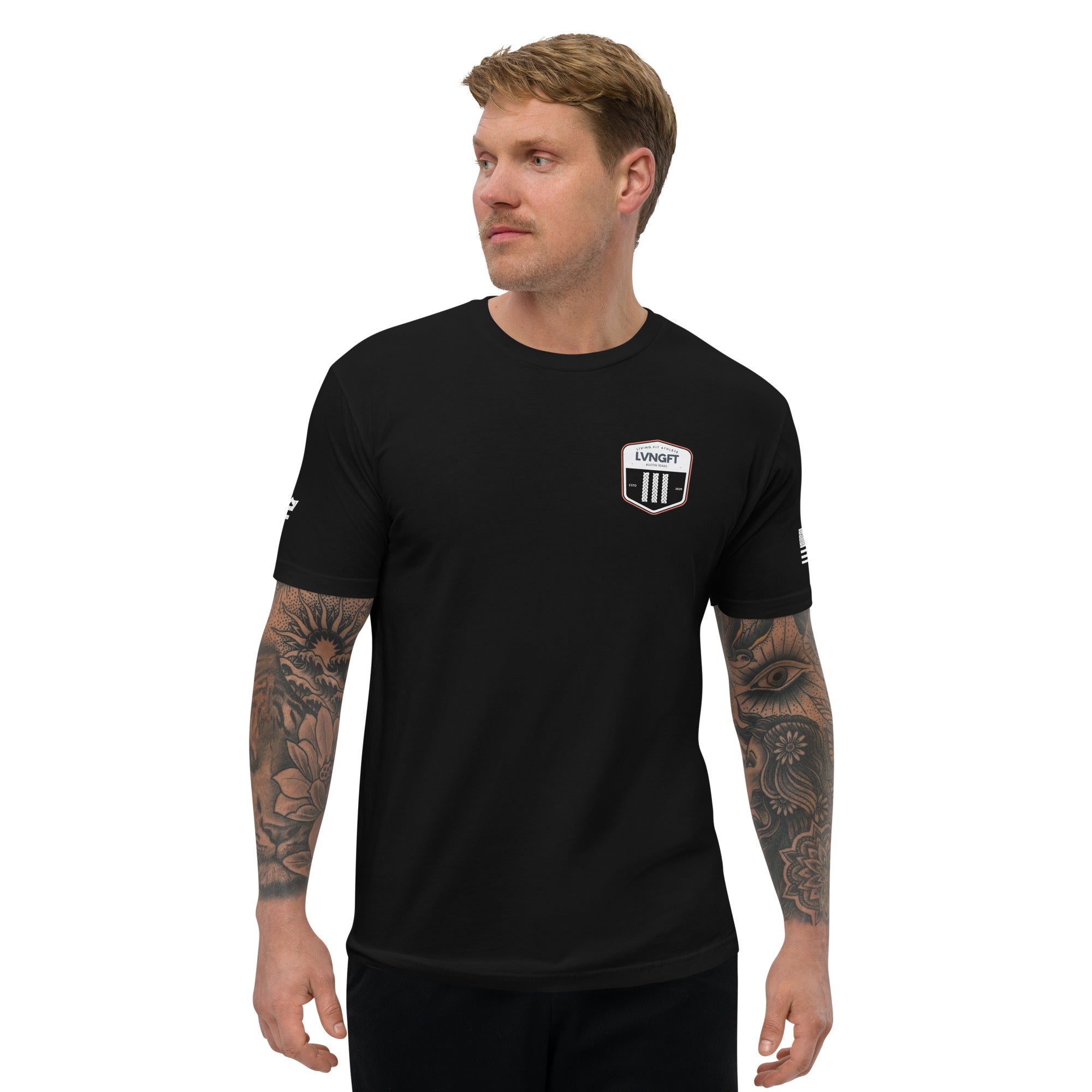 LVNGFT Battle Rope Workout T-Shirt for Men & Women - High Performance Gym Shirt for CrossFit, MMA & Fitness Training - Comfortable & Durable Training Tee