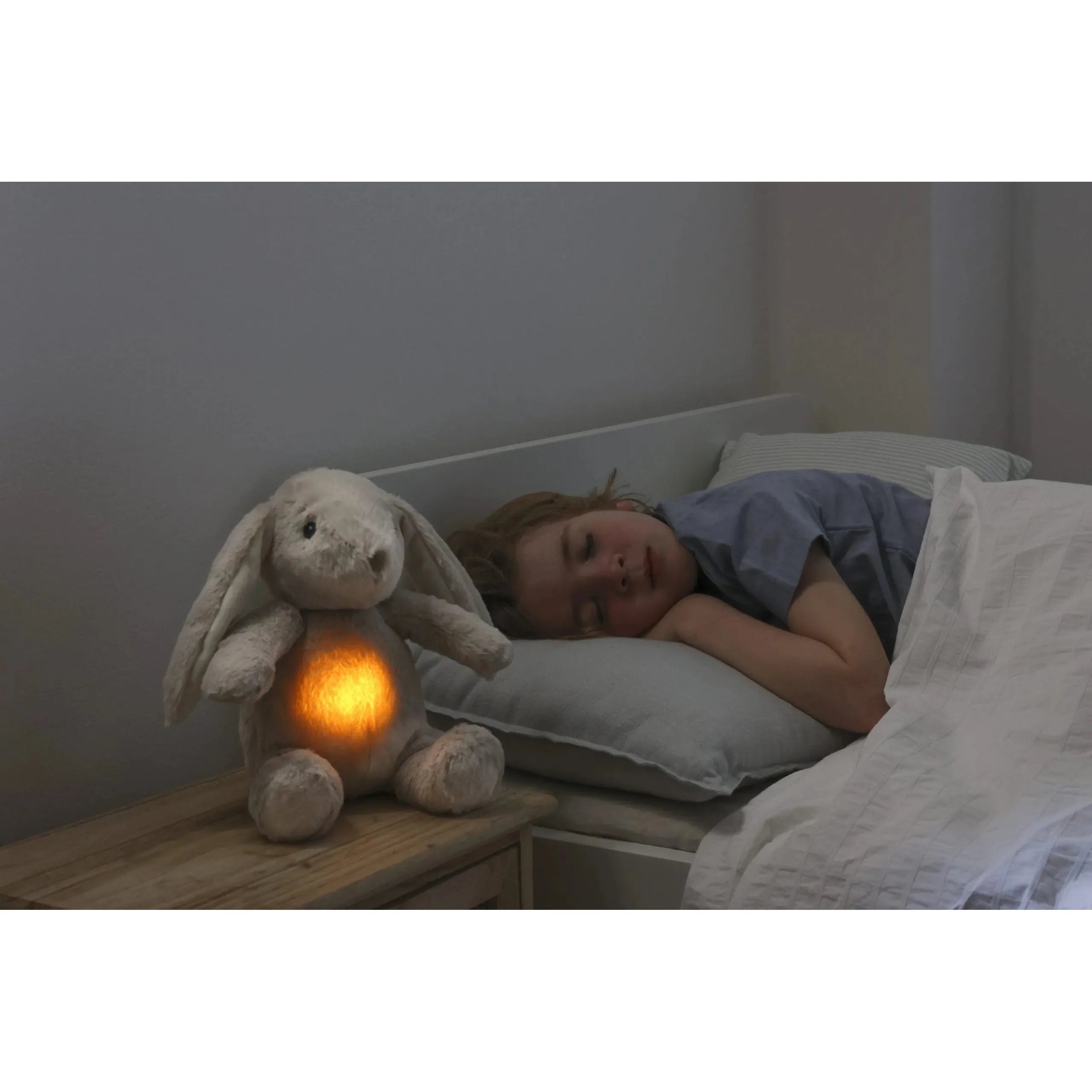 Billy Bunny Nightlight Soft Toy - Cute LED Plush Bunny for Kids' Bedroom, Nursery & Sleep Comfort | Perfect Baby Shower Gift & Children's Night Light