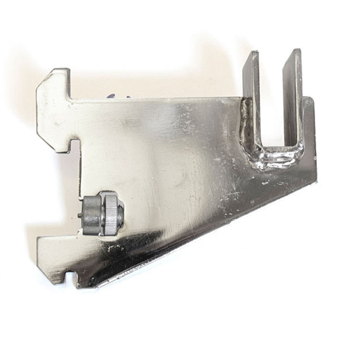 Heavy Duty Chrome Hangrail Bracket - 3 Pack with 1 Slot & 2 On Center Design for Retail Stores, Closet Organization & Garment Display