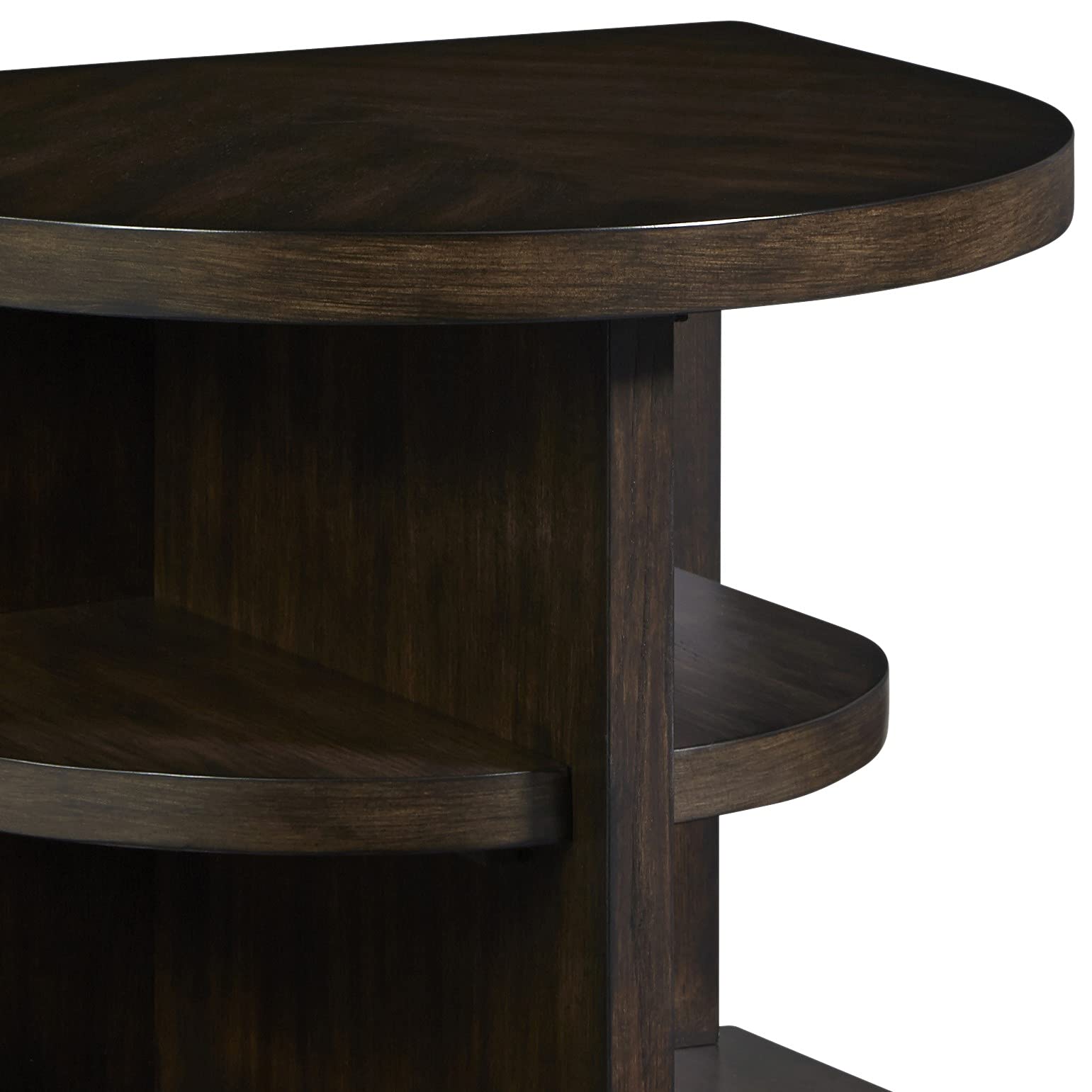 Progressive Augustine End Table in Sepia Brown - Small Side Table for Living Room, Bedroom, or Office - Perfect for Lamps, Books & Decor