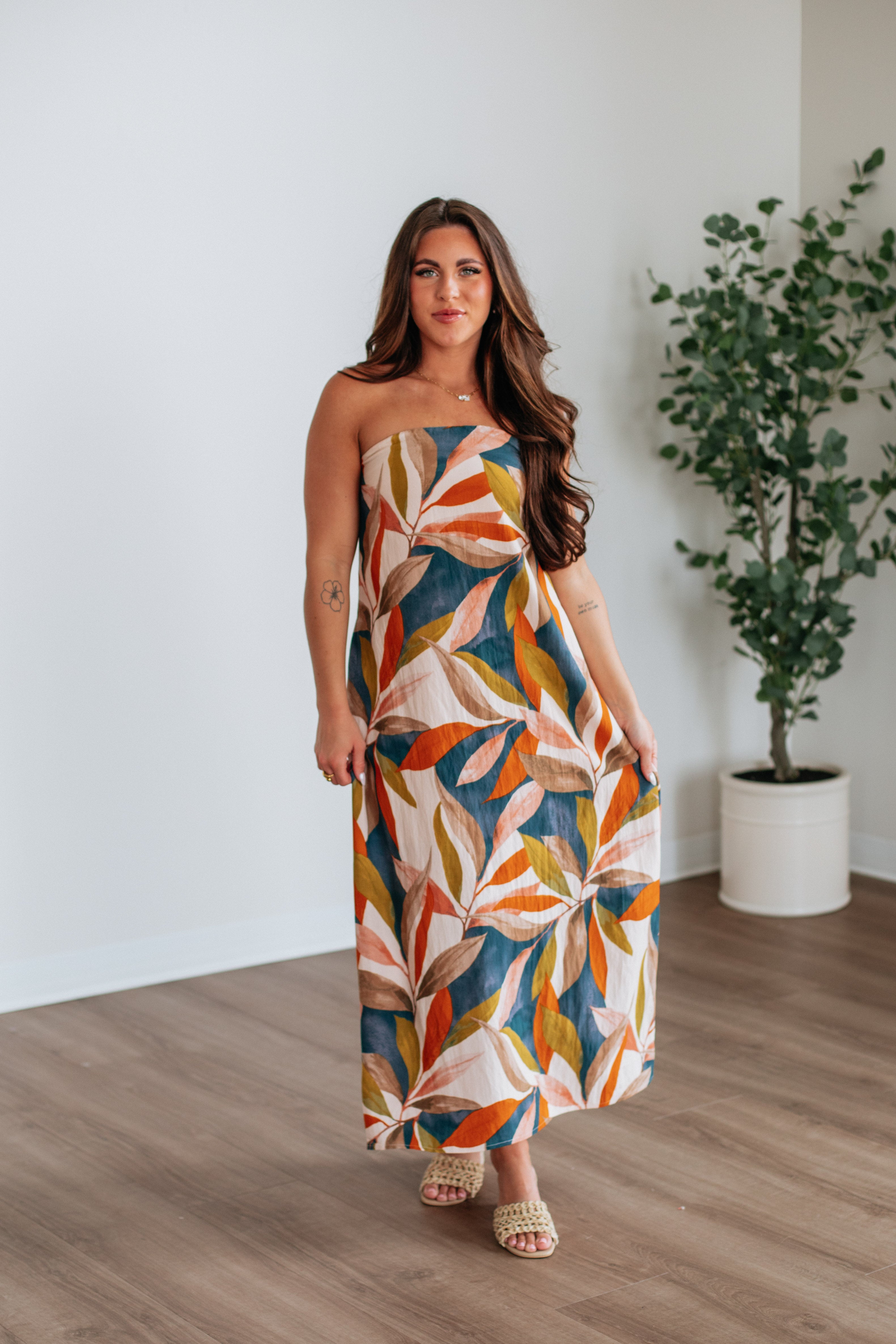 Jazmen Maxi Dress for Women - Elegant Long Flowy Summer Dress with Pockets | Perfect for Beach, Vacation, and Casual Outings