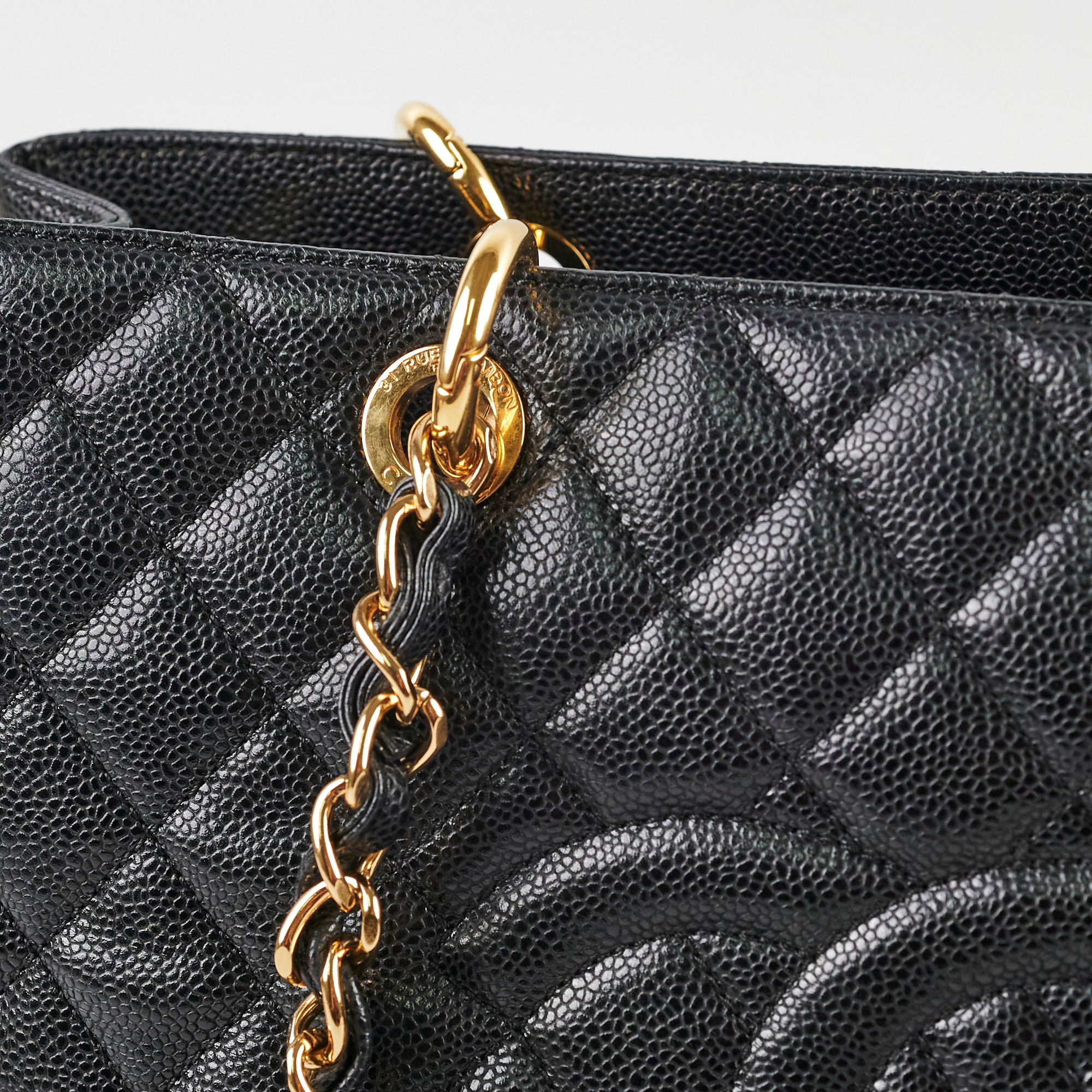 Chanel Caviar Leather Grand Shopping Tote GST Handbag - Luxury Designer Shoulder Bag for Women, Perfect for Work, Travel & Everyday Use