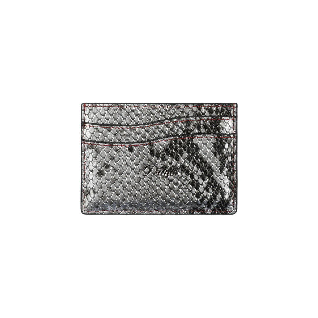Dime Embossed Leather Card Holder - Slim RFID Blocking Wallet for Men & Women - Perfect for Credit Cards, IDs, and Cash - Ideal for Travel, Business, and Everyday Use