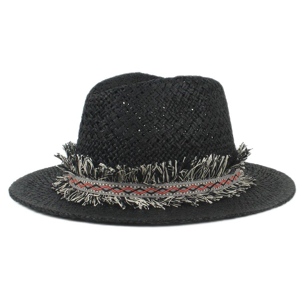 Stylish Panama Hat with Tassel for Women & Men - Beach & Outdoor Sun Protection
