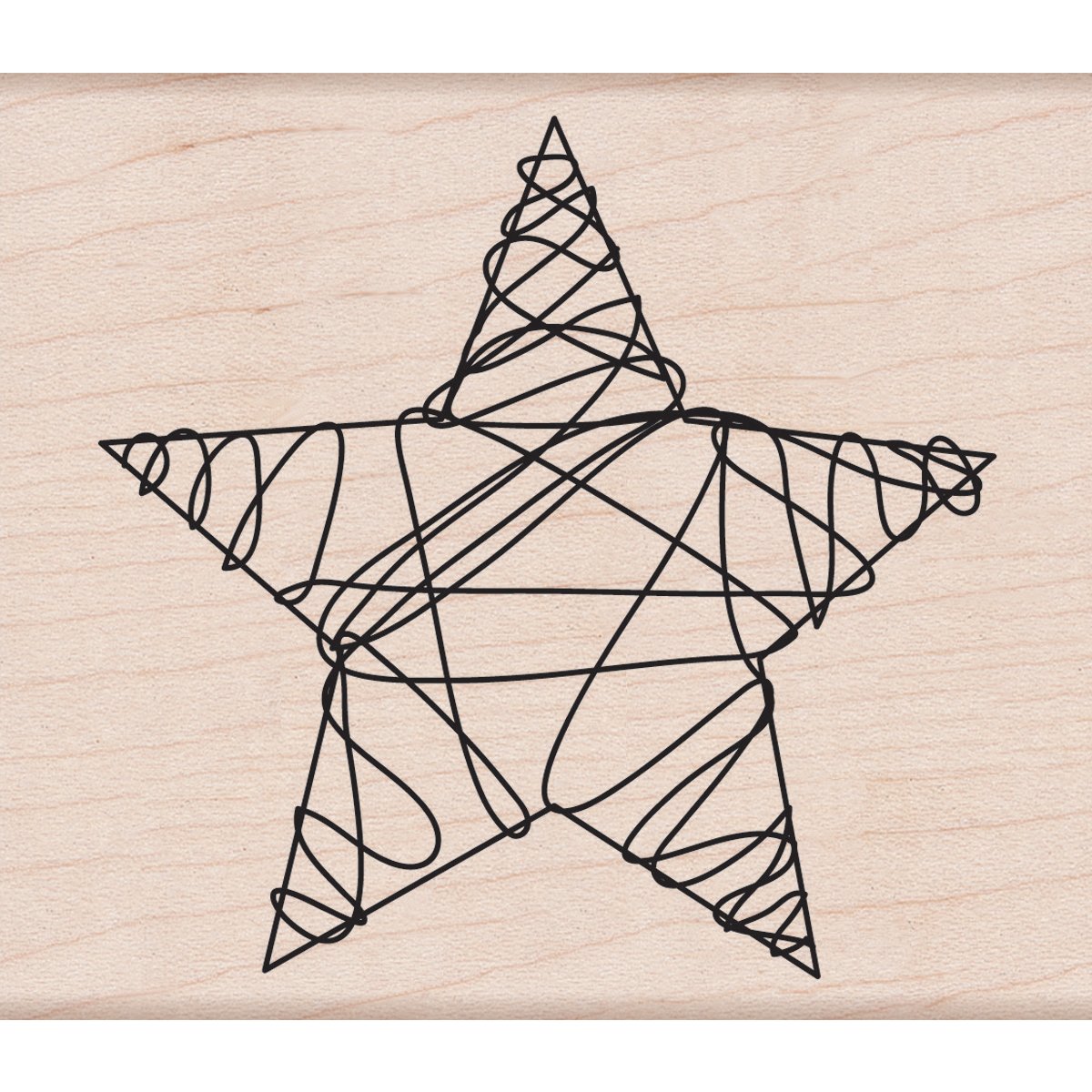 Hero Arts Rubber Stamps - Wire Star Woodblock Stamp for Card Making, Scrapbooking & DIY Crafts | Perfect for Greeting Cards, Invitations & Handmade Decorations