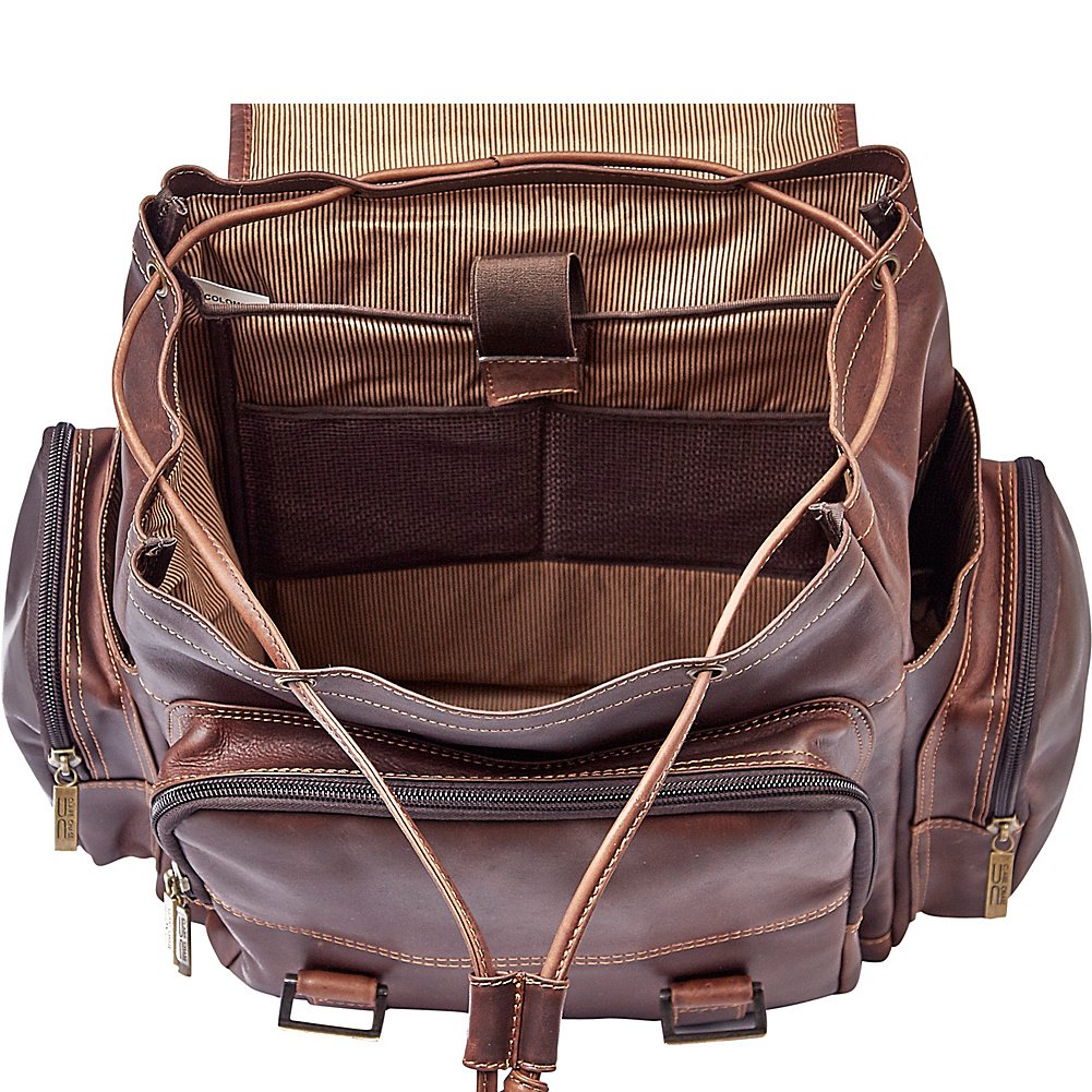 Claire Chase Legendary Jumbo Backpack - Large Capacity Travel Backpack for Women & Men, Dark Brown, Durable Waterproof Hiking Backpack for College, Work, Outdoor Adventures