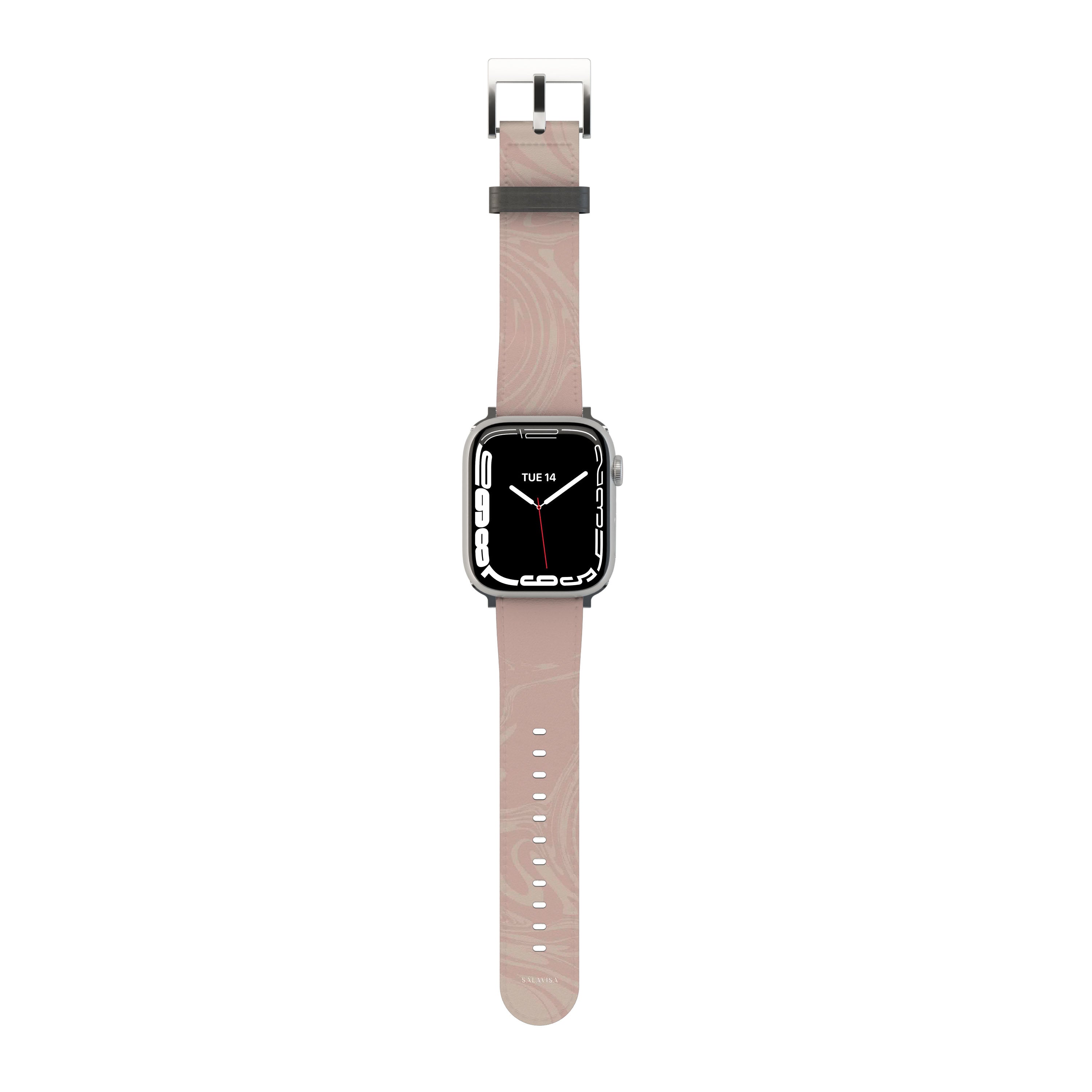 Elegant Rose Swirl Apple Watch Band - Stylish & Durable Replacement Strap for Apple Watch Series 1-9 - Perfect for Workouts, Daily Wear & Special Occasions