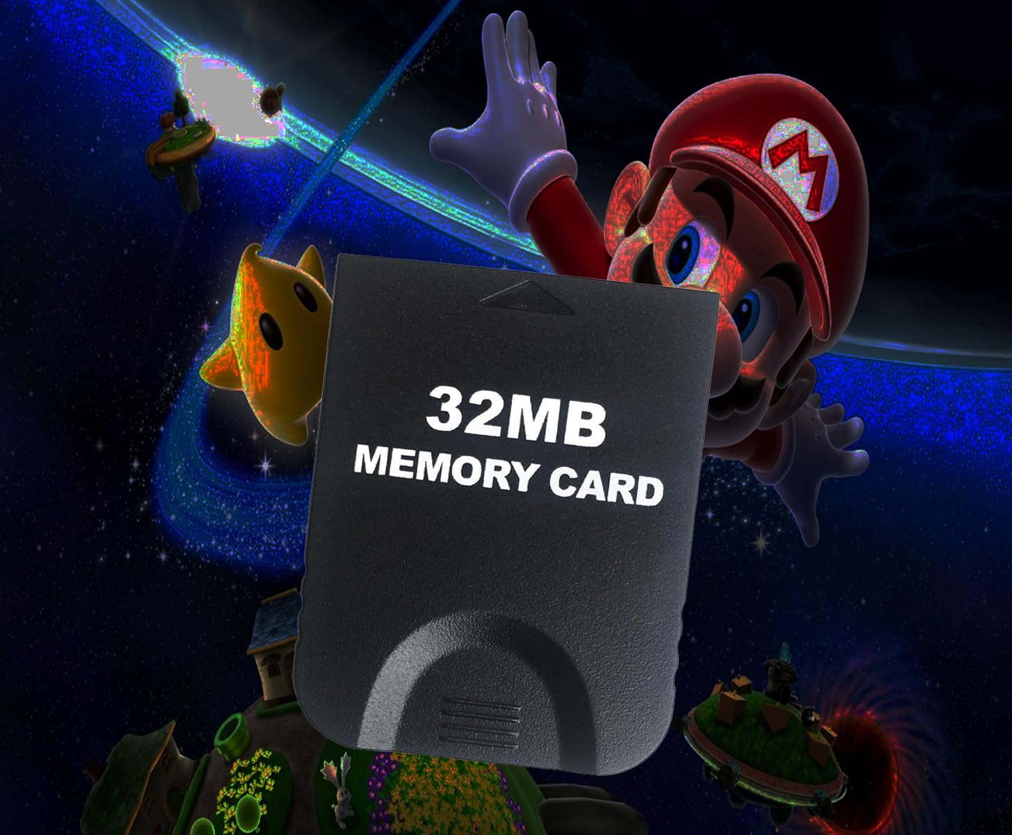 32MB (507 Blocks) High-Speed GameCube Memory Card - Compatible with Nintendo GameCube & Wii Consoles - Black - Perfect for Saving Game Progress & Expanding Storage Capacity