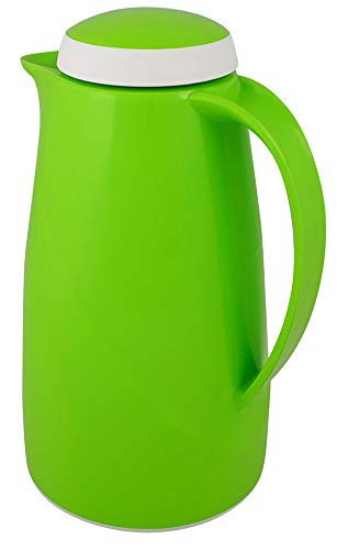 Helios Wave Vacuum Insulated Stainless Steel Water Bottle - 1 Liter (34 oz) - Kiwi Green - Keeps Drinks Hot/Cold for Hours - Perfect for Hiking, Gym, Office & Travel