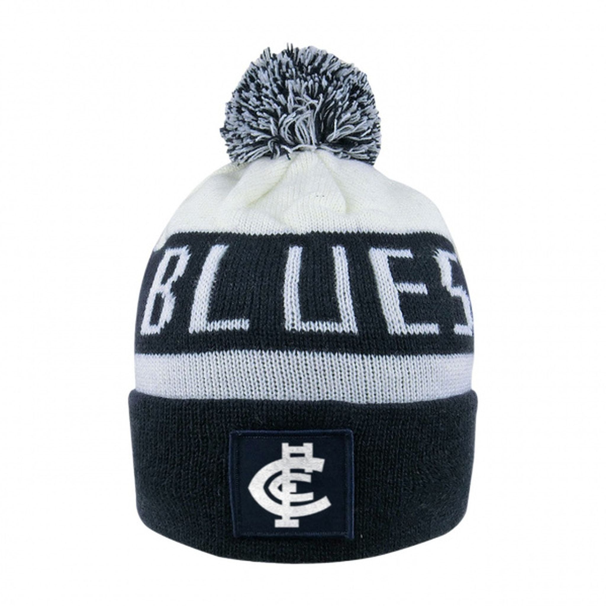 Burley Sekem Carlton Blues AFL Bar Beanie - Official AFL Team Merchandise for Men & Women - Perfect for Football Games, Outdoor Activities & Fan Support
