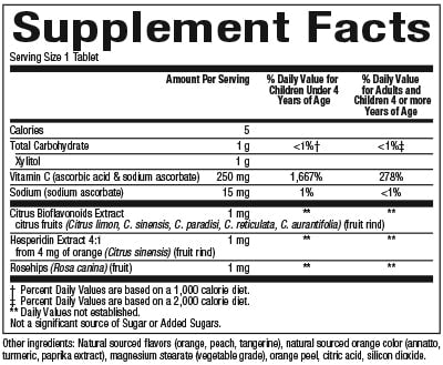 Big Friends® Chewable Vitamin C 250 mg - Immune Support Supplement for Adults & Kids - Orange Flavor Gummies - Daily Vitamin C Boost for Immunity, Skin & Antioxidant Benefits - Perfect for Travel, School & Work