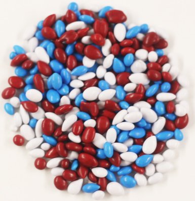 Scott's Cakes Patriotic Mix Chocolate Covered Sunflower Seeds - 1 Pound Resealable Bag - Perfect for Parties, Snacking & Gift Giving