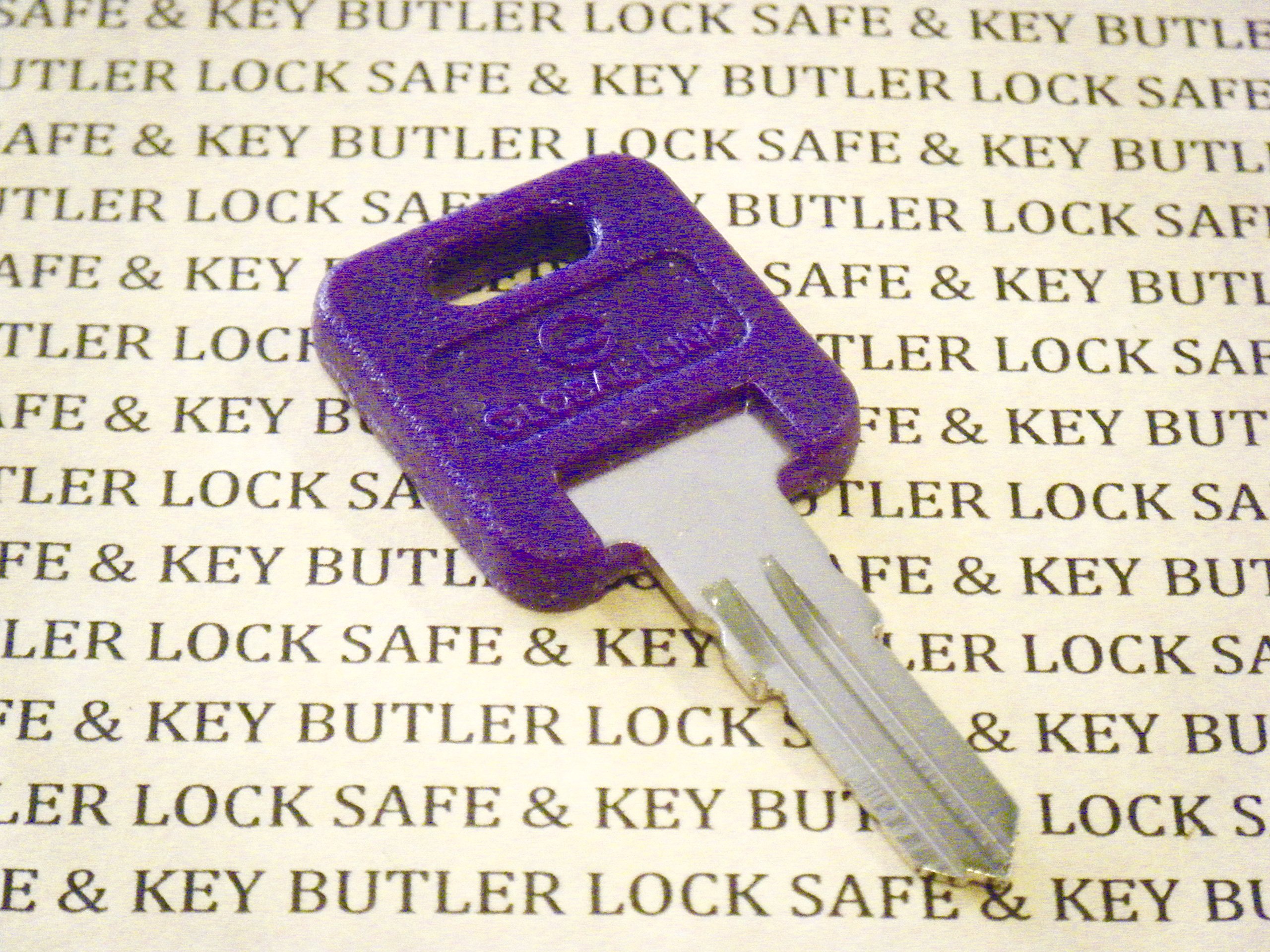 Gillette G390 RV Motorhome Trailer Replacement Key - Purple Brass Key for RVs, Campers & Travel Trailers | Durable & Weather-Resistant