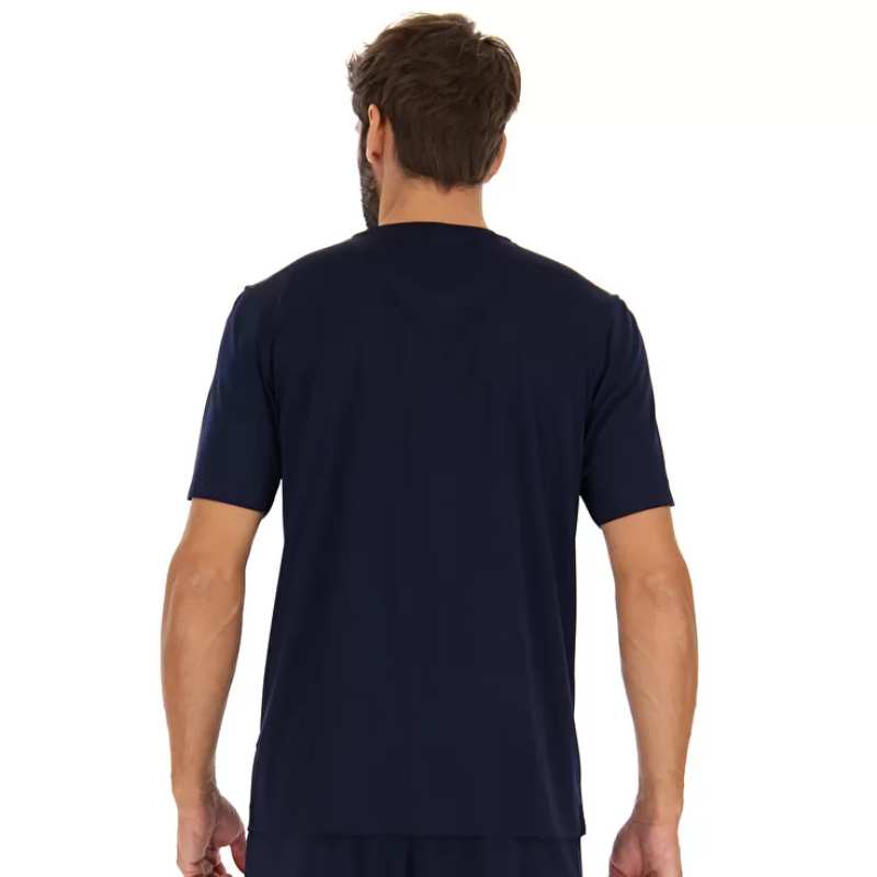 Lotto Men's Core Top - Navy Blue Athletic Shirt for Running, Gym & Casual Wear | Moisture-Wicking & Breathable Performance Tee