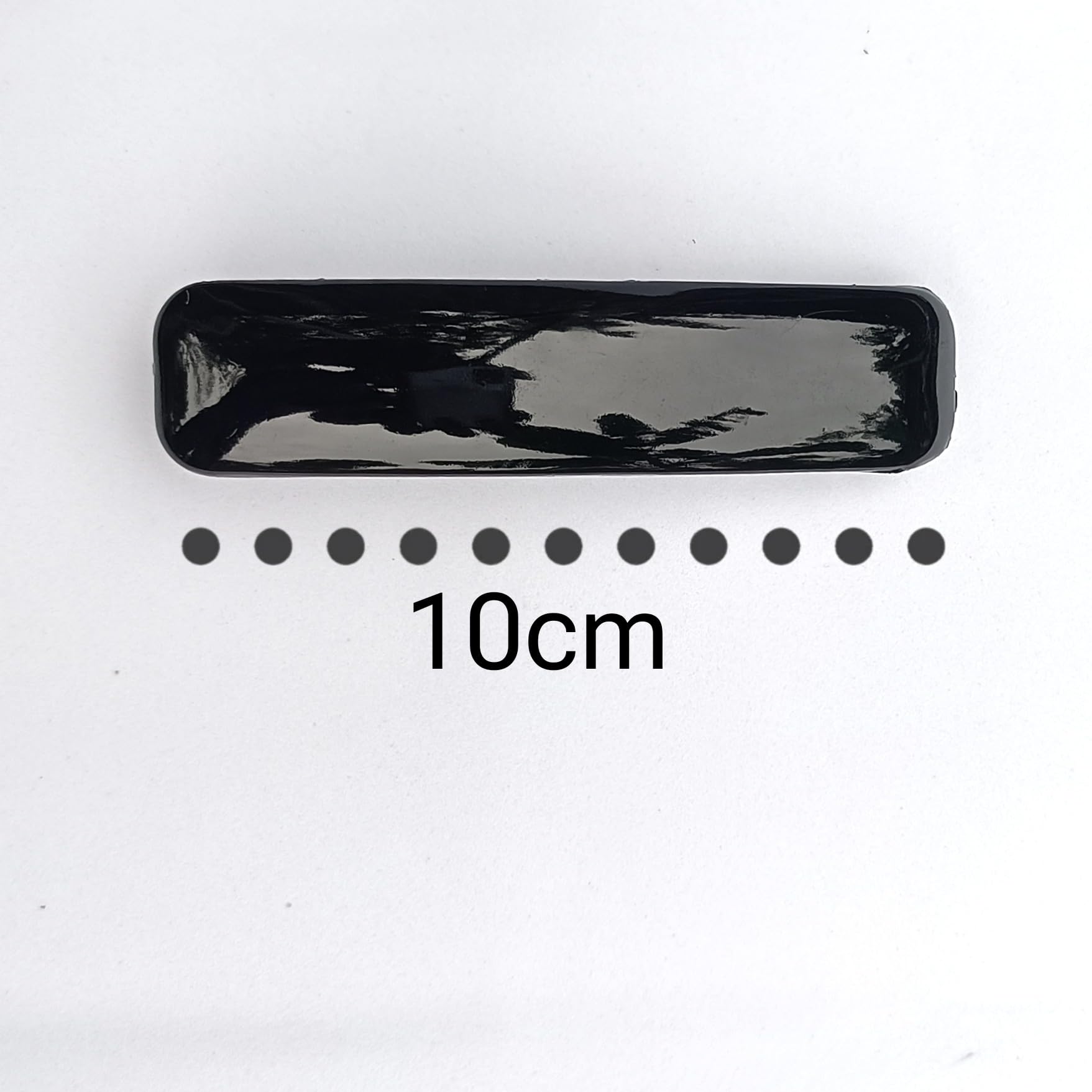 Stylish Black Plain Hair Clips for Women and Girls - 3-Pack Barrettes for Everyday Use, School, Work, and Special Occasions