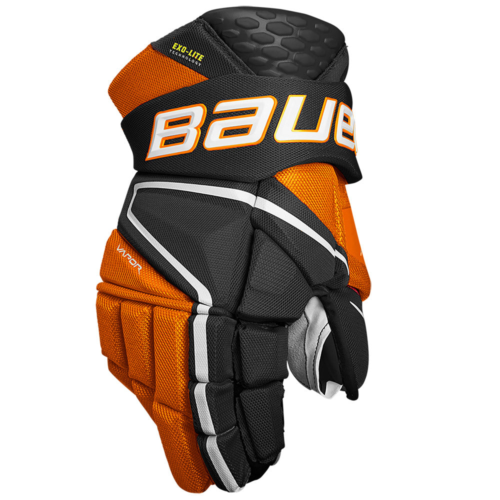 Bauer Vapor HyperLite Senior Ice Hockey Gloves - Lightweight Protective Gear for Hockey Players - Perfect for Games & Practice Sessions