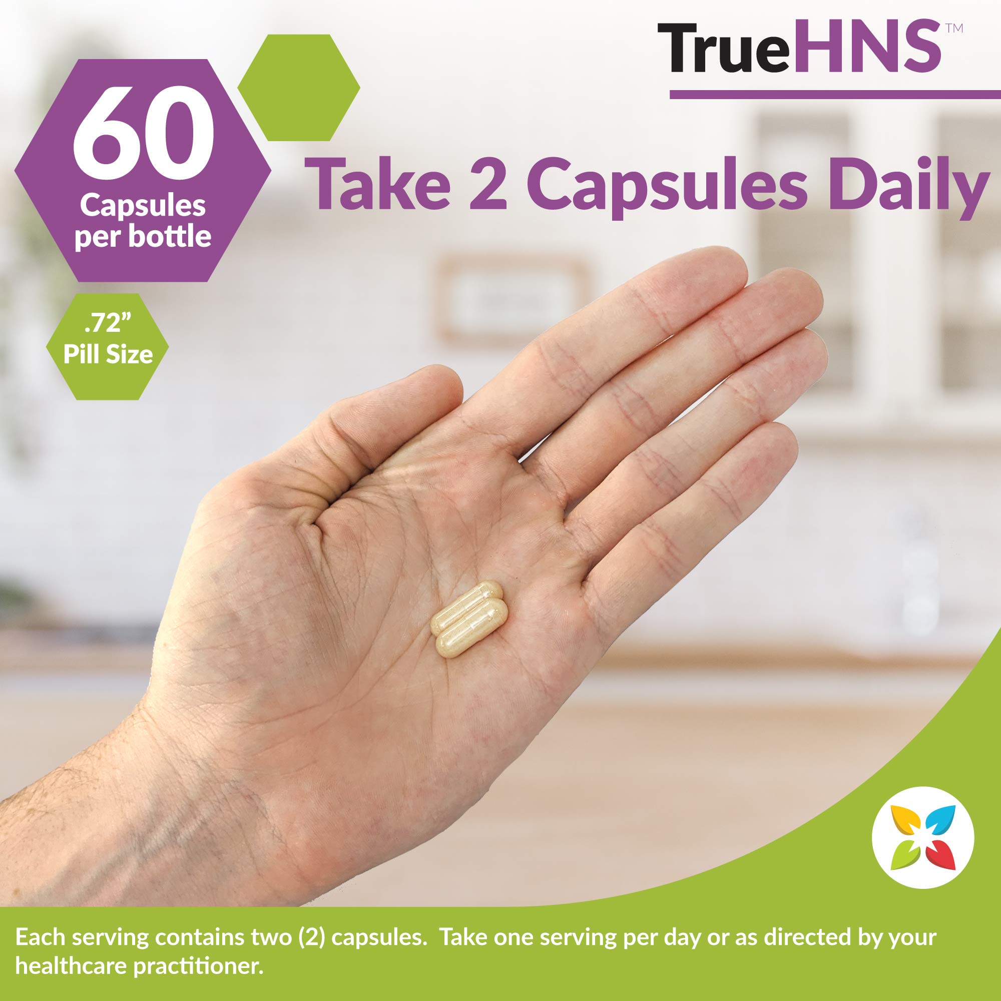NatureCity True-HNS Hair, Nails & Skin Supplement with Cynatine Keratin & Plant-Based Biotin - 120 Vegan Capsules for Fuller, Stronger Hair & Nails | Non-GMO, Gluten-Free | Perfect for Daily Beauty & Wellness Routine