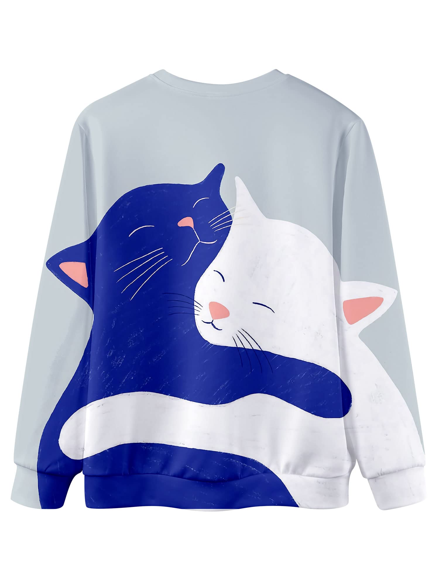Funny Cat Graphic T-Shirts for Women - Cute Pet Lover Crewneck Tees - Perfect Gift for Cat Owners & Casual Wear