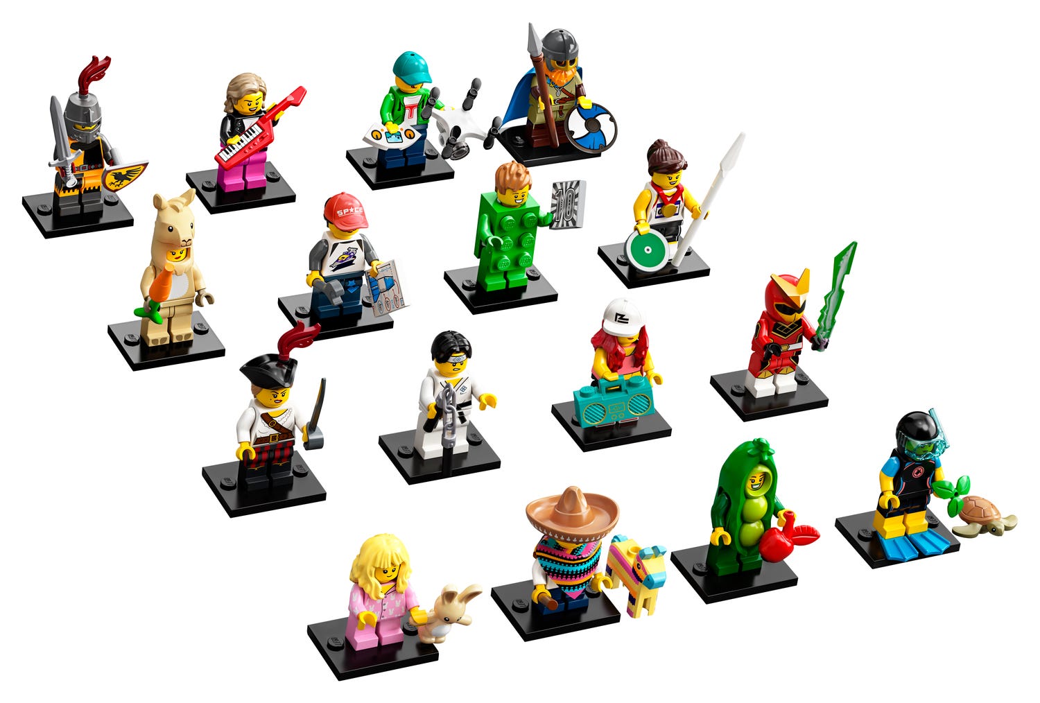 LEGO Minifigures Series 20 Complete Set of 16 Collectible Figures (71027) - Perfect for LEGO Fans, Collectors & Creative Play