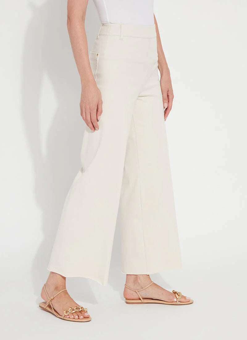 Erin Wide Leg Denim Jeans for Women - High Waisted Comfortable Oat Colored Jeans - Perfect for Casual Outfits, Office Wear & Weekend Brunch