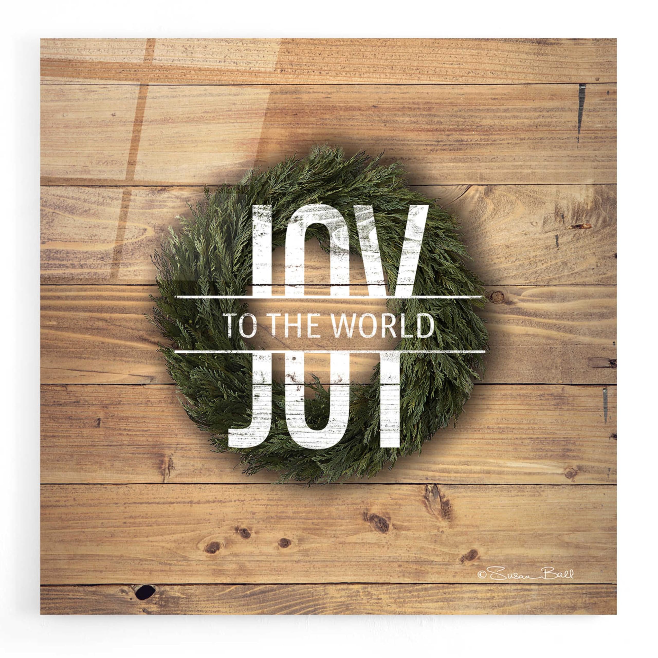 Joy to the World with Wreath