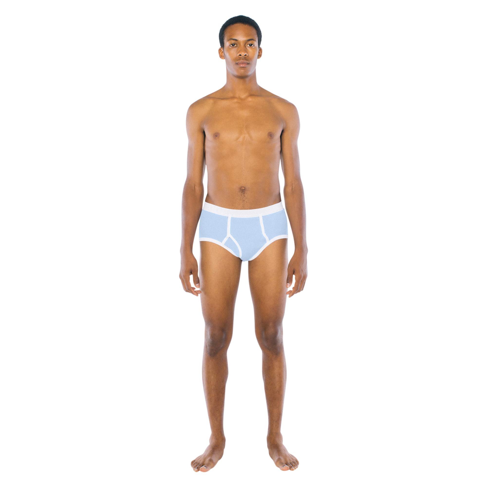 American Apparel Men's Baby Rib Brief - Soft Cotton Underwear for Everyday Comfort | Perfect for Workout, Lounge & Travel