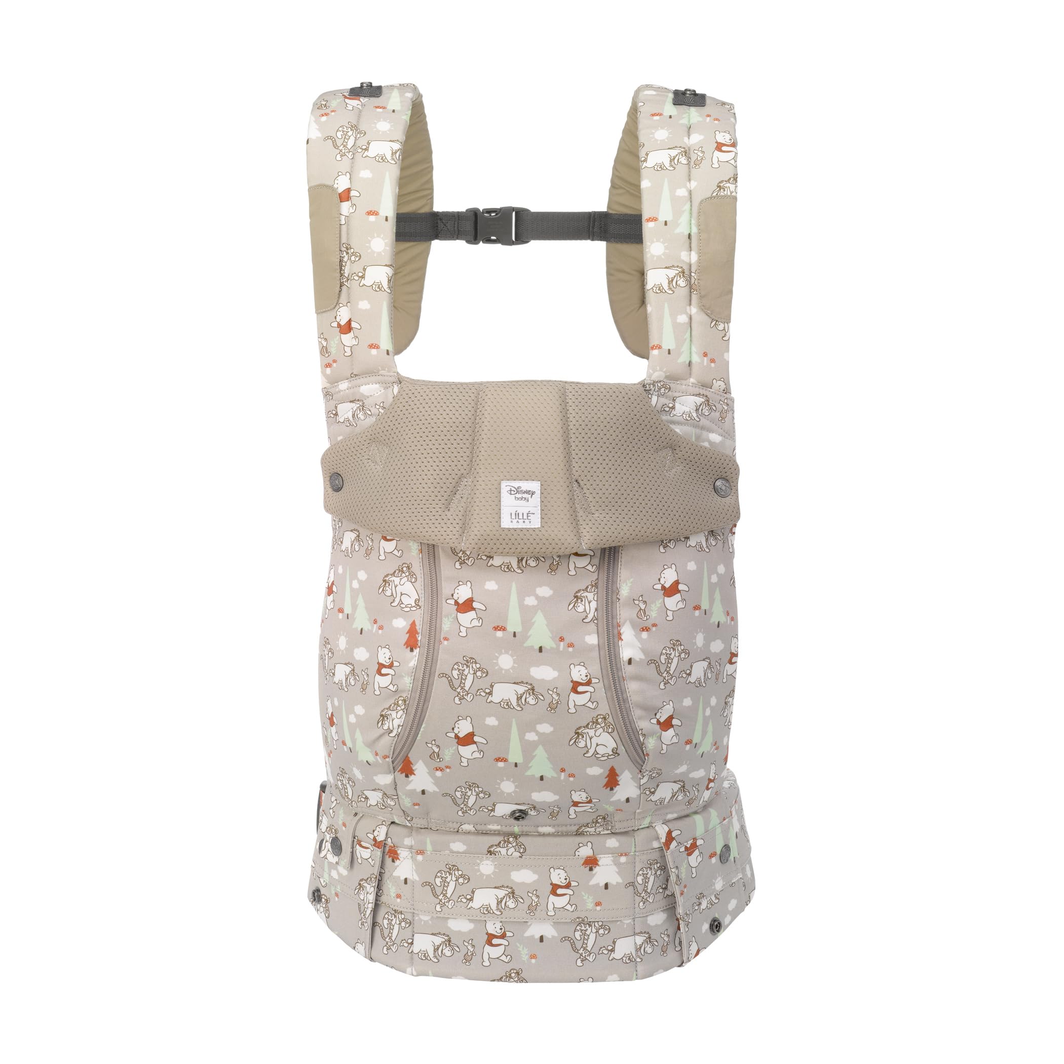 LÍLLÉbaby Complete All Seasons Ergonomic 6-in-1 Baby Carrier for Newborn to Toddler (7-45 lbs) - 360° Adjustable with Lumbar Support - Disney Pooh's Perfect Day Design - Perfect for Shopping, Hiking & Daily Errands