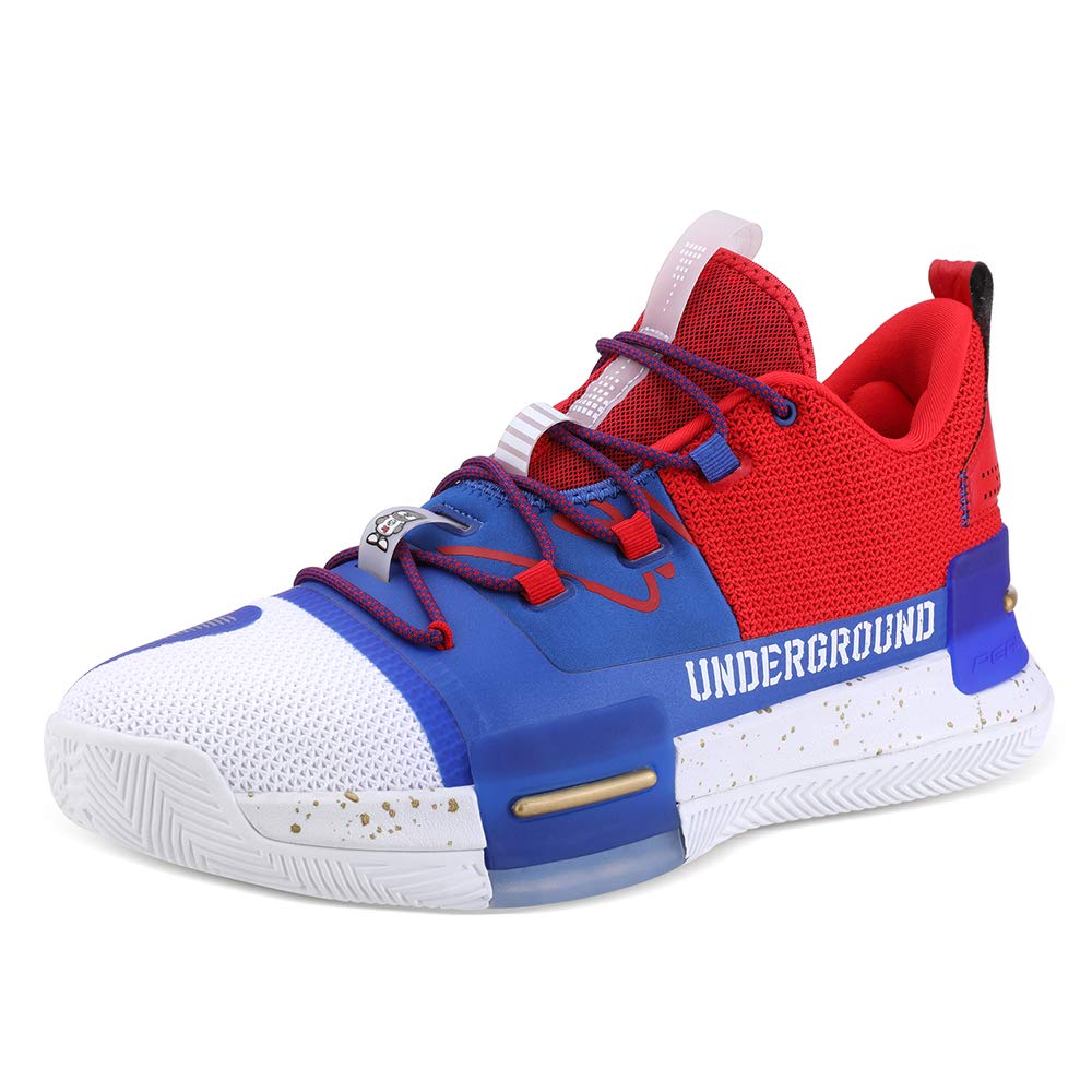 PEAK Men's Flash Basketball Shoes - Lou Williams Underground Taichi Adaptive Cushioning Sneakers | Non-Slip Sports Shoes for Running, Walking & Fitness | Perfect for Indoor Courts, Streetball & Gym Workouts
