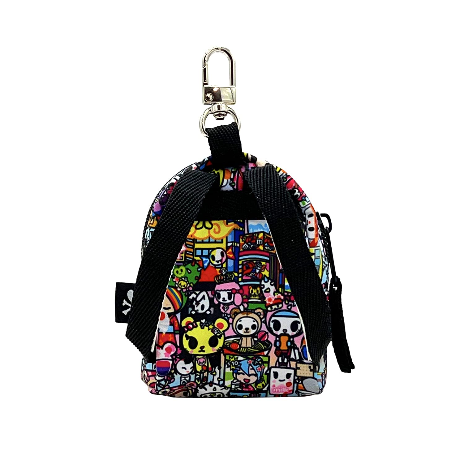 Tokidoki Kawaii Micro Backpack Keychain - Cute Mini Backpack Purse for Girls, Black Small Size | Perfect for School, Travel & Cosplay Accessories