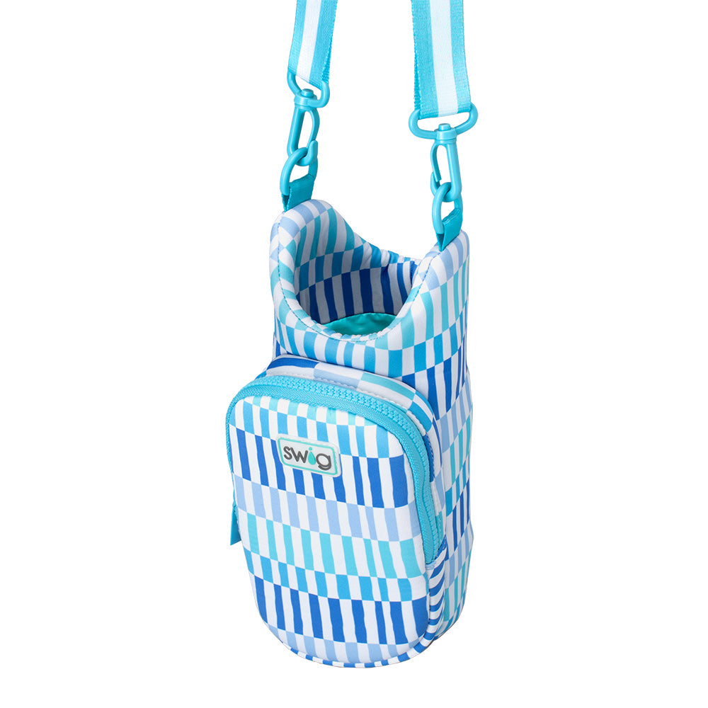 Glacier Stripe Insulated Water Bottle Sling - Leakproof & Lightweight for Hiking, Gym & Outdoor Adventures