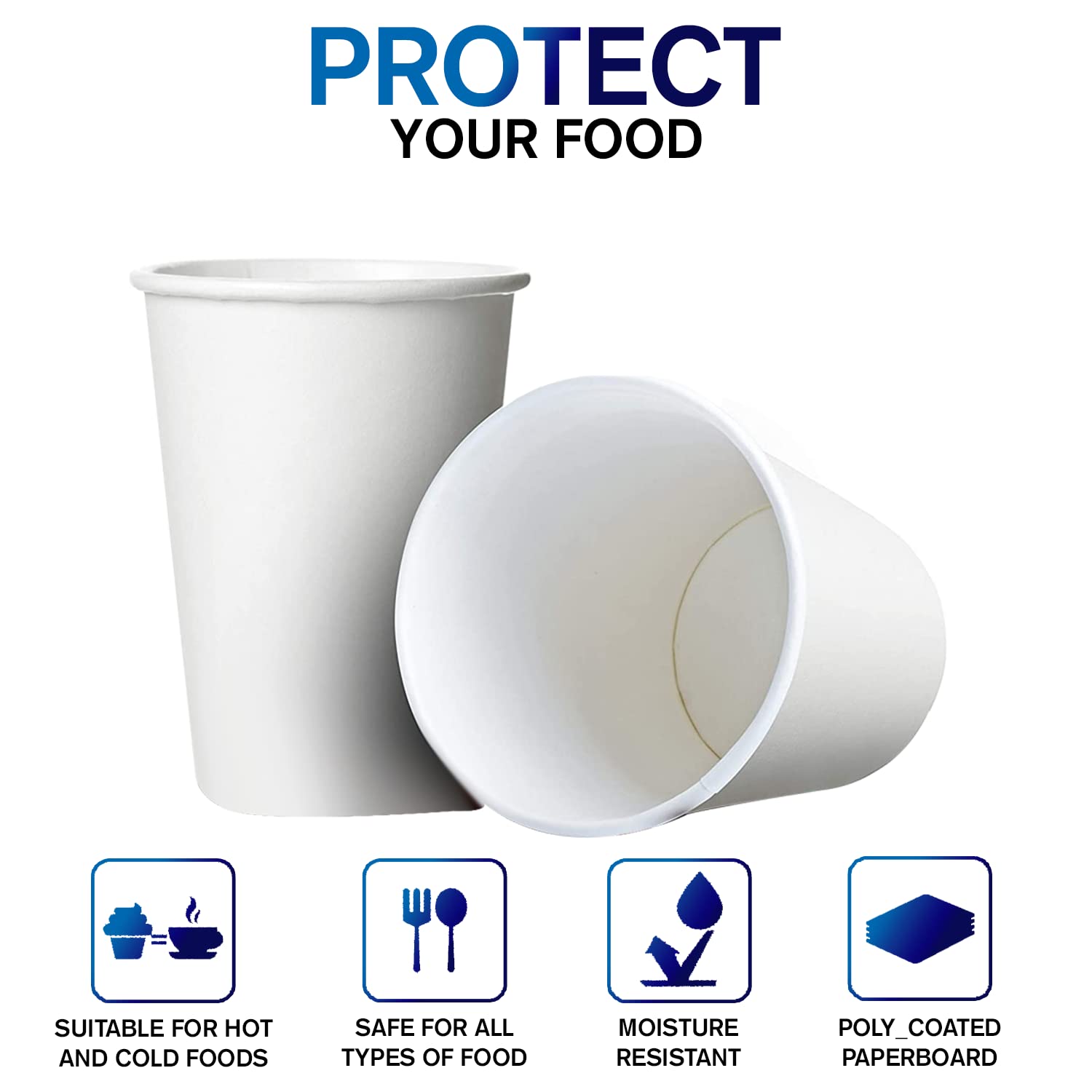 Smygoods 16oz Disposable Coffee Cups with Lids - 25 Pack Insulated Paper Cups for Hot & Cold Beverages, Tea, Latte, Iced Coffee - Perfect for Office, Cafes, Parties & Takeout