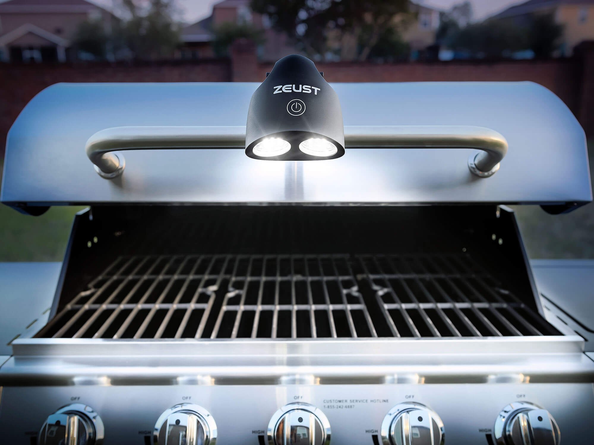 Sirius 2.0 BBQ Grill Light - 10 Super Bright LED Lights with MeltGuard Technology, Durable Weatherproof Outdoor Grill Light for Gas/Charcoal/Electric Grills - Perfect for Backyard Barbecues, Camping & Nighttime Cooking